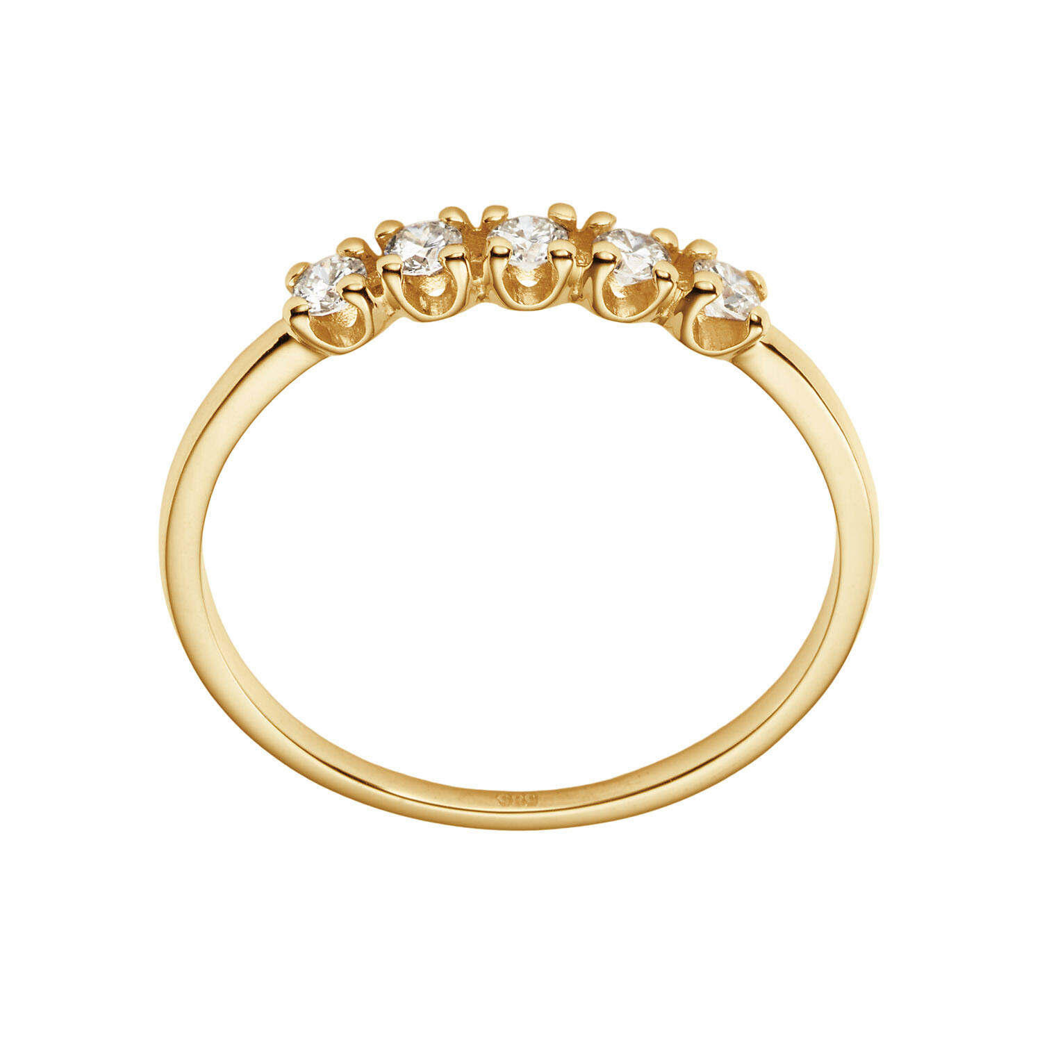  Ringen met steen - Memoire - 0.25ct