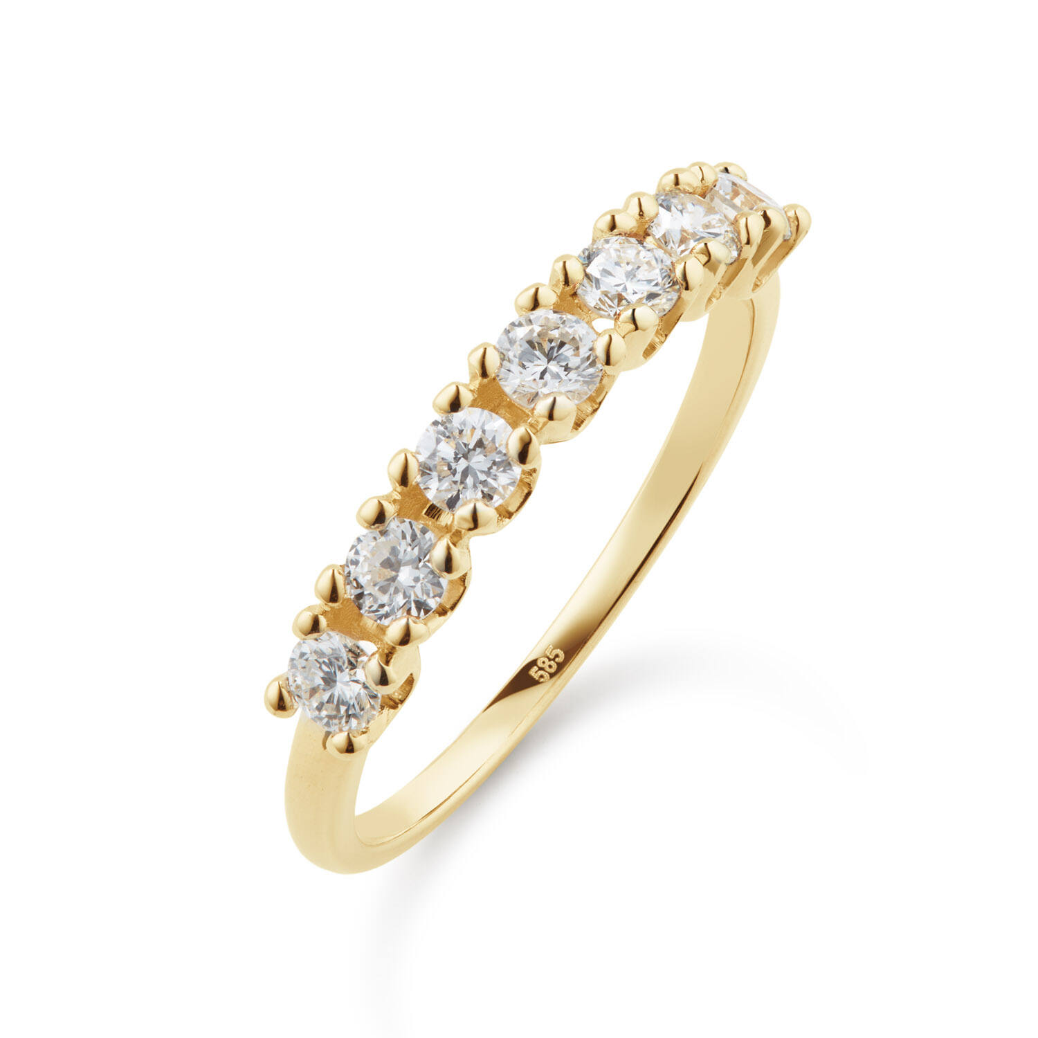  Rings with stone - Memoire - 0.7ct