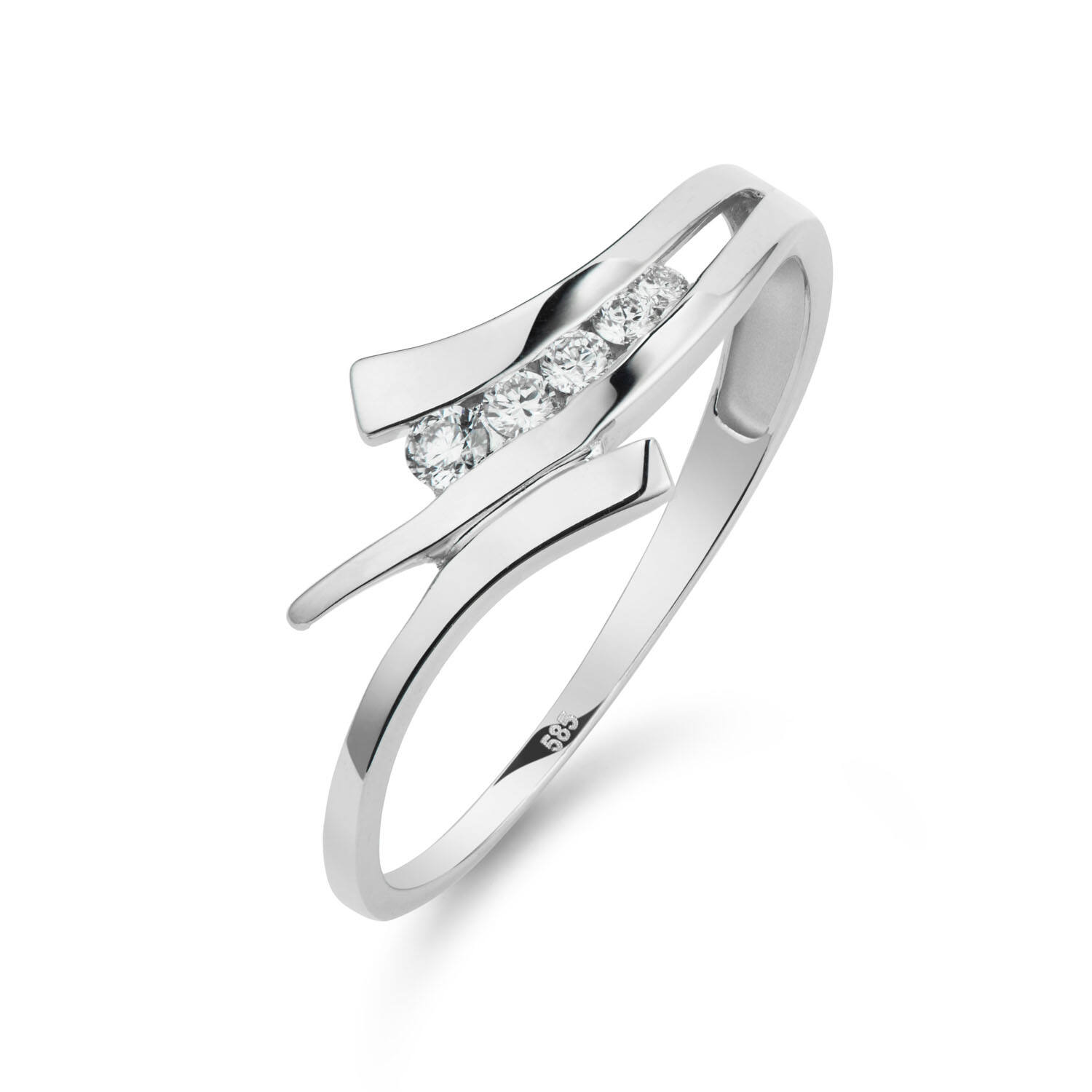  Ringe mit Stein - Infini - 0.11ct