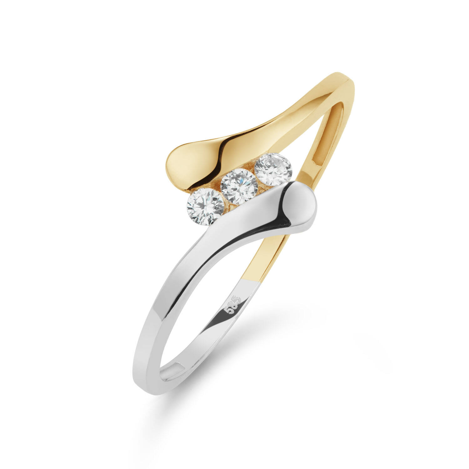  Ringe mit Stein - Infini - 0.1ct