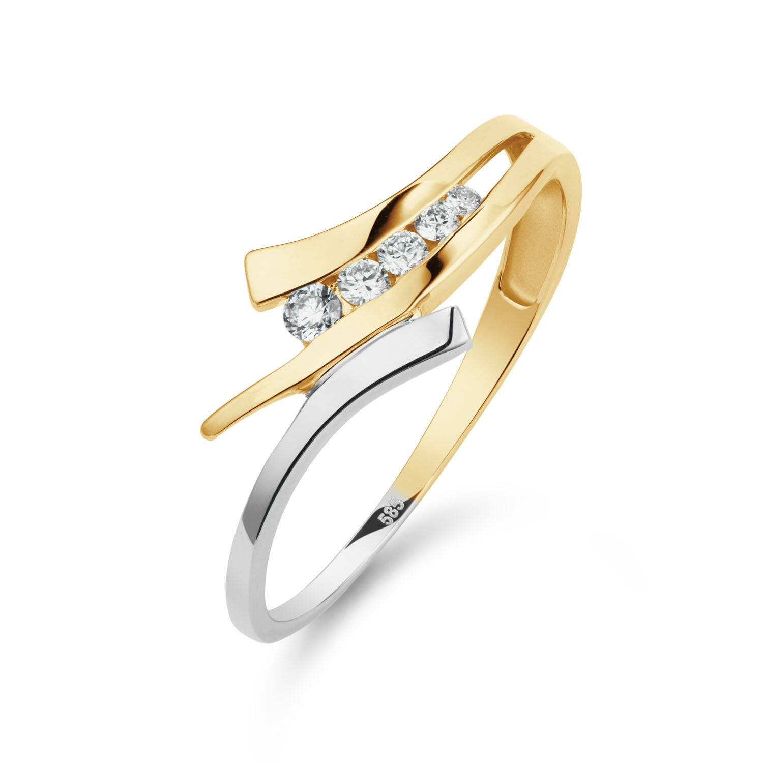  Rings with stone - Infini - 0.11ct