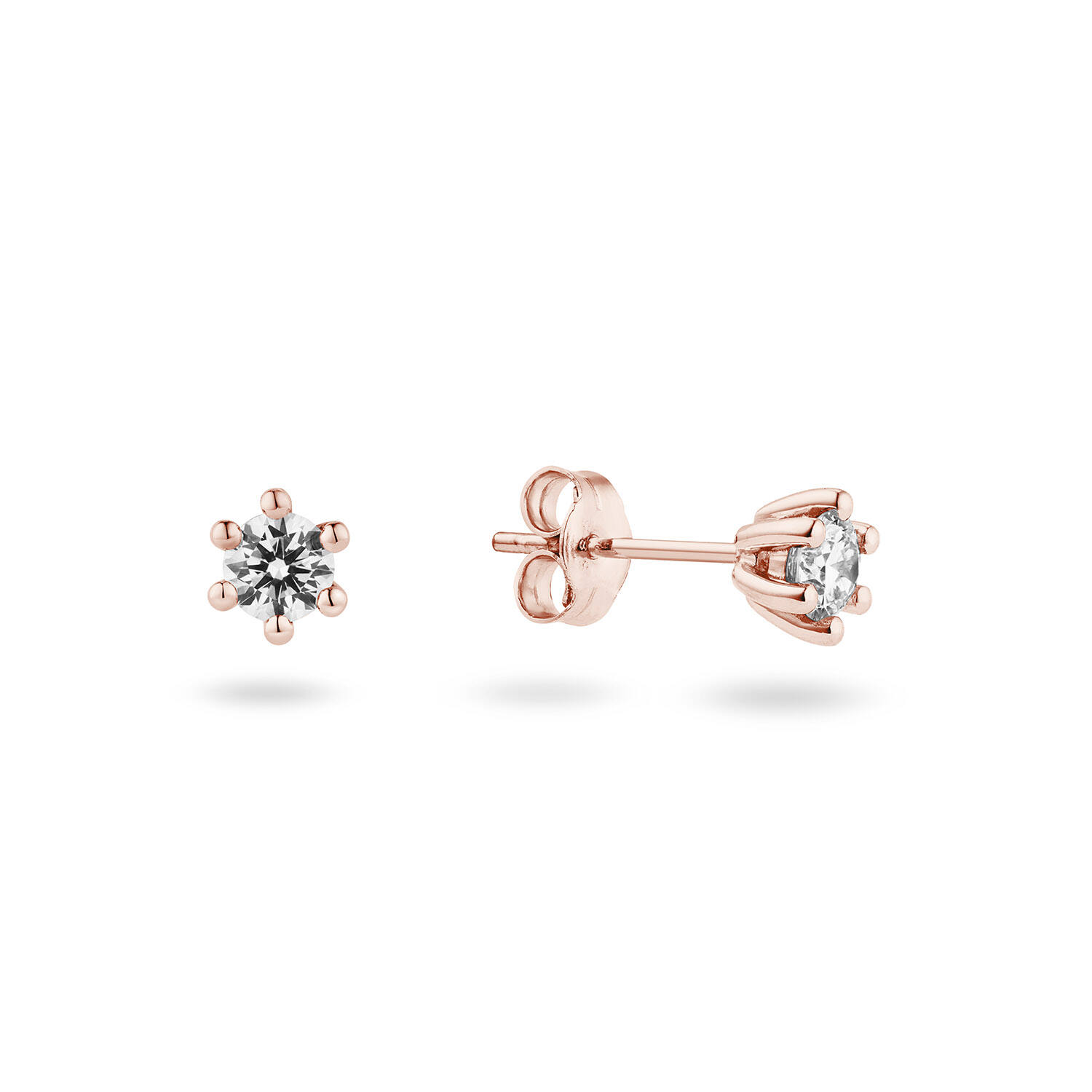 Ohrstecker - Solitaire Classique - 0.4ct