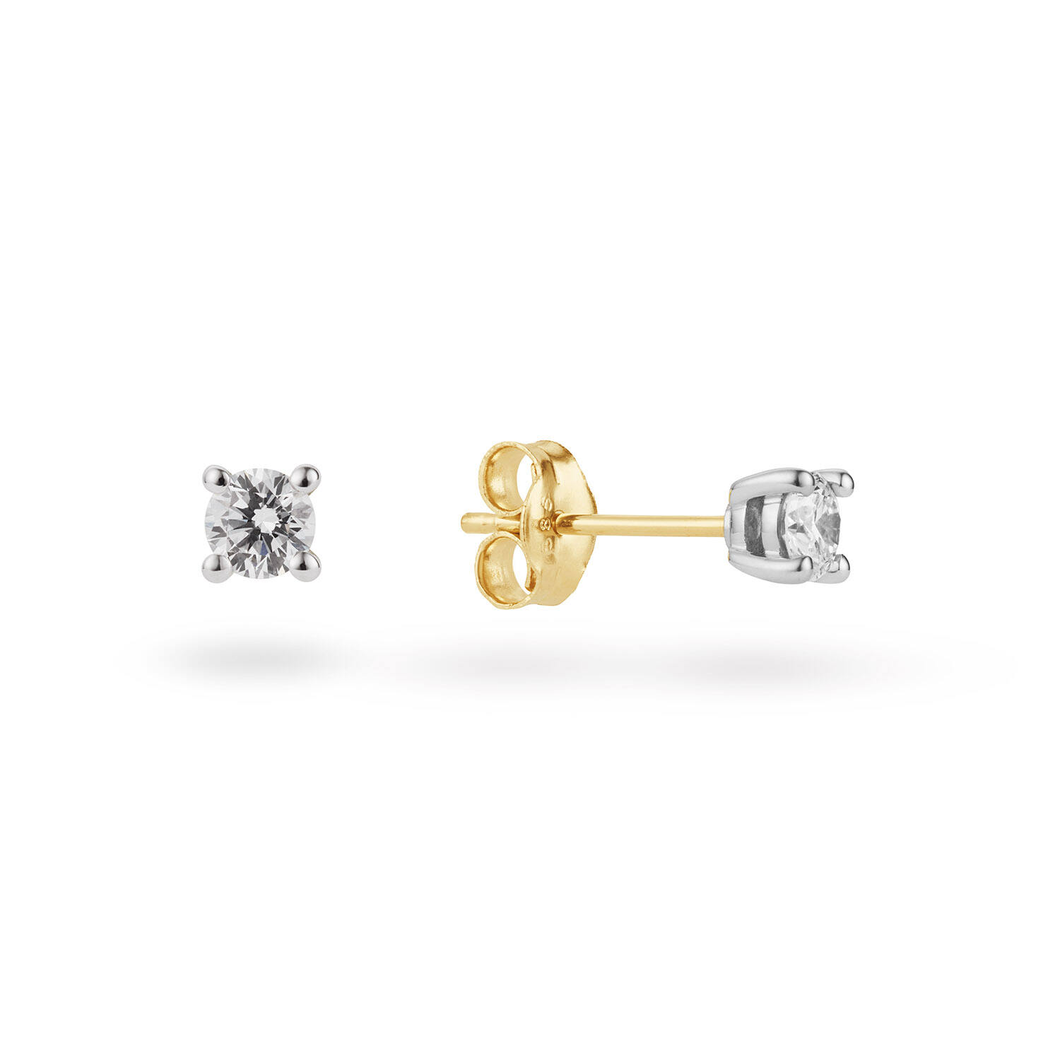  Ohrstecker - Solitaire Moderne - 0.3ct