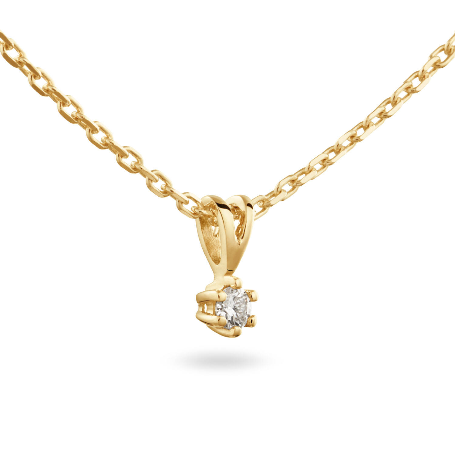  Collier - Solitaire Classique - 0.05ct