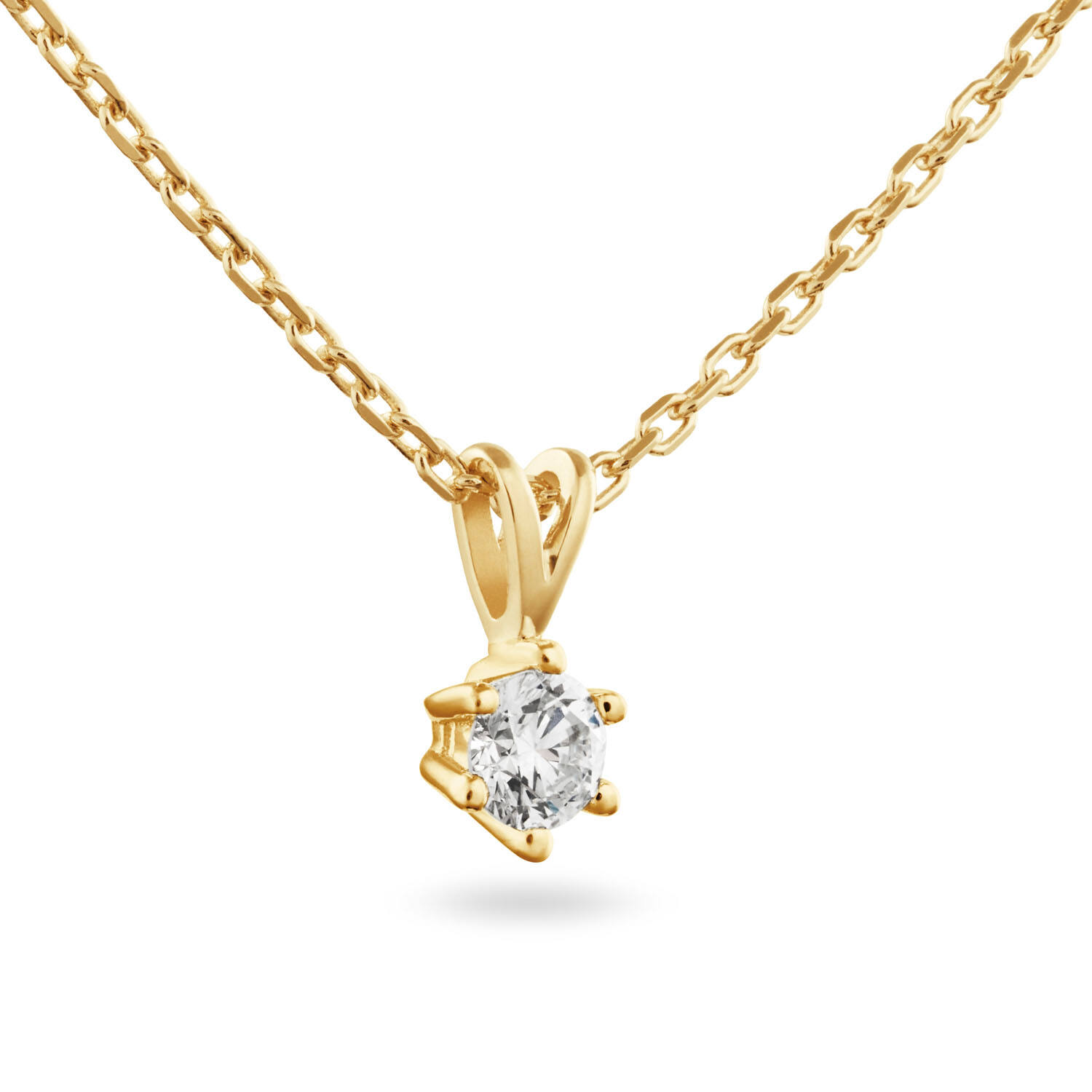  Necklace - Solitaire Classique - 0.2ct