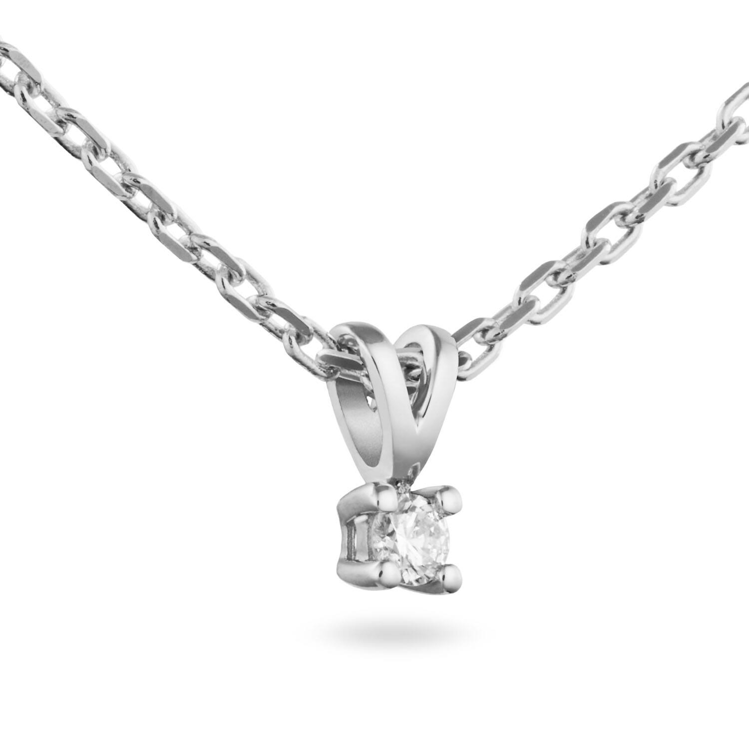  Kette - Solitaire Moderne - 0.15ct