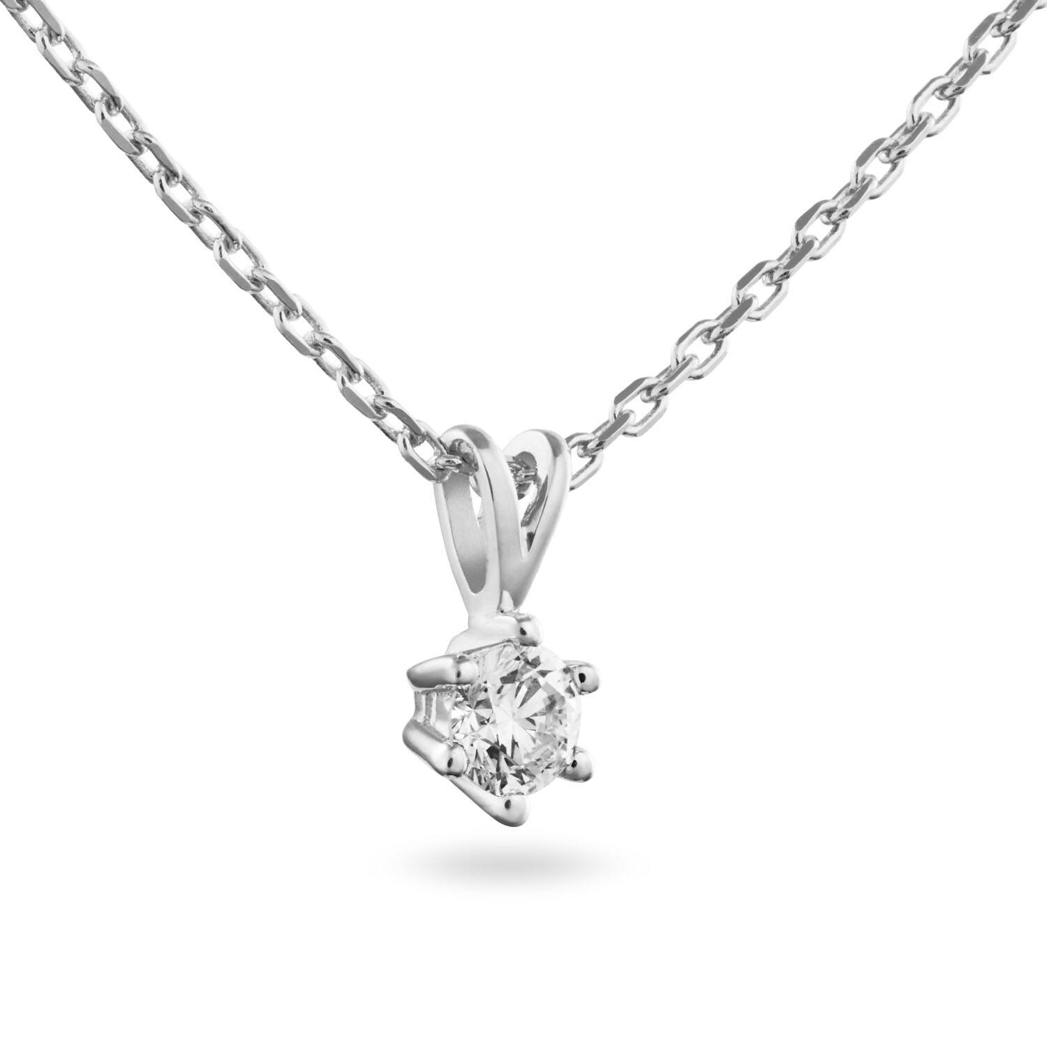  Kette - Solitaire Classique - 0.2ct