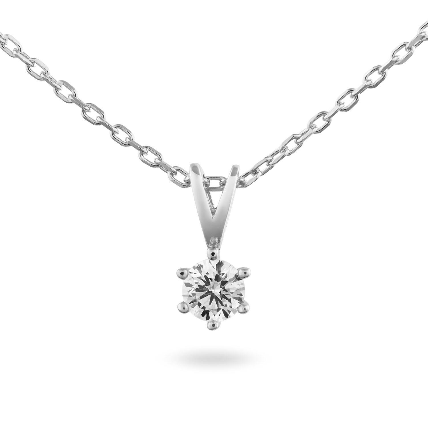  Necklace - Solitaire Classique - 0.5ct