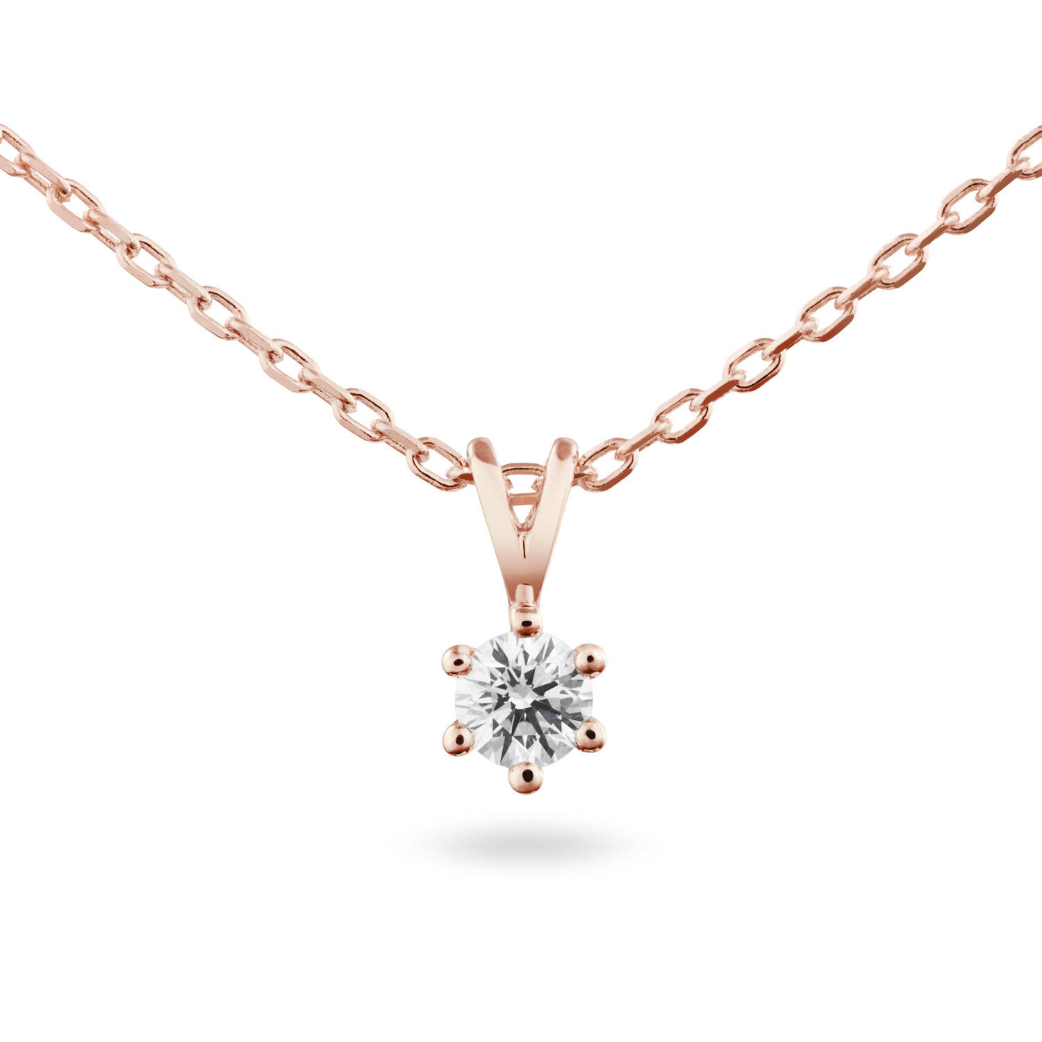  Collier - Solitaire Classique - 0.15ct
