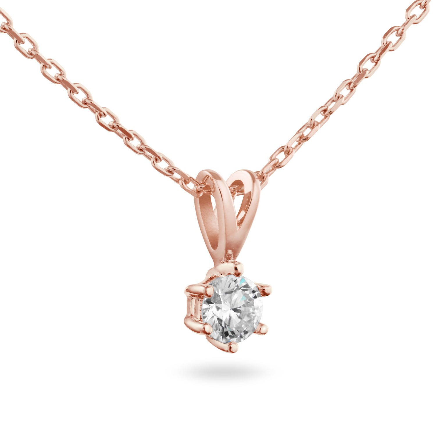  Collier - Solitaire Classique - 0.3ct