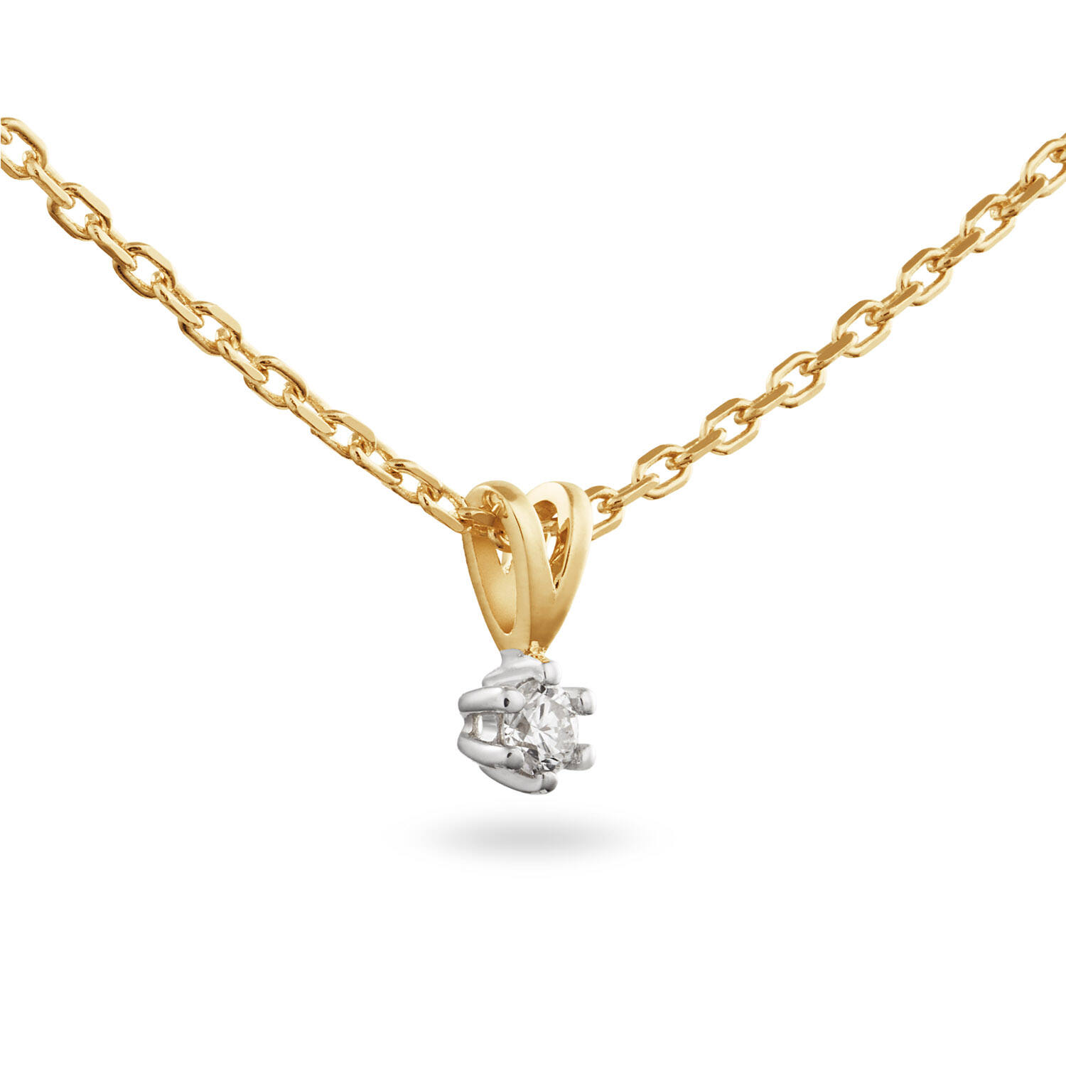  Collier - Solitaire Classique - 0.05ct