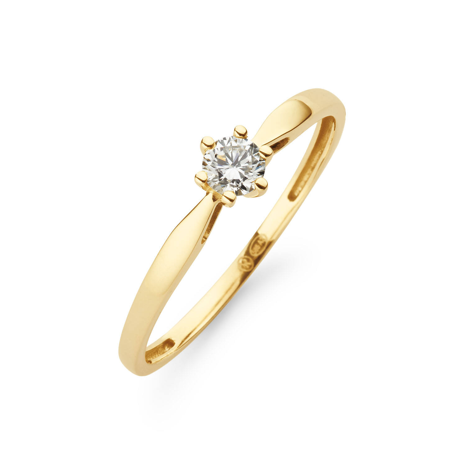  Rings - Solitaire Classique - 0.2ct