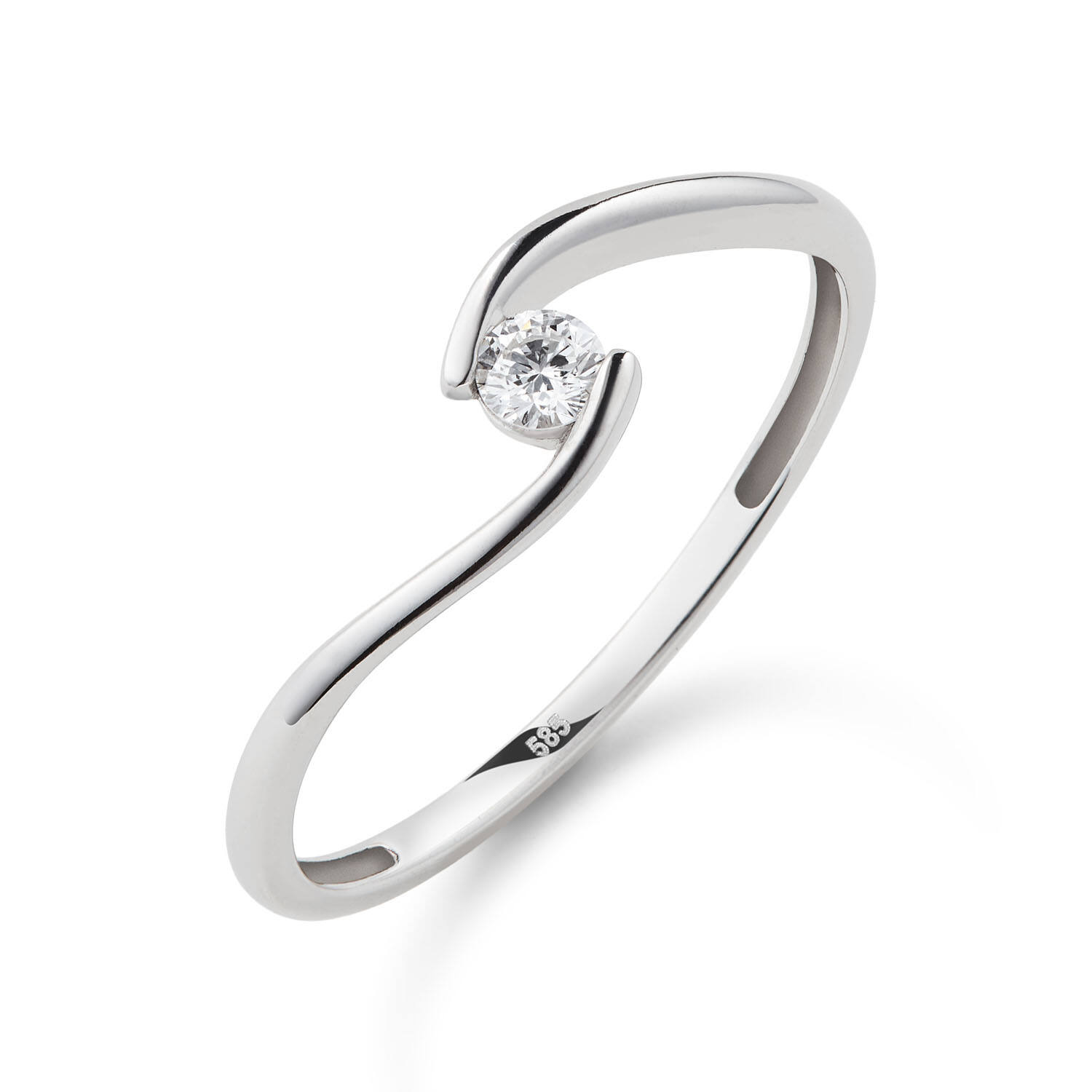  Ringe mit Stein - Infini - 0.1ct