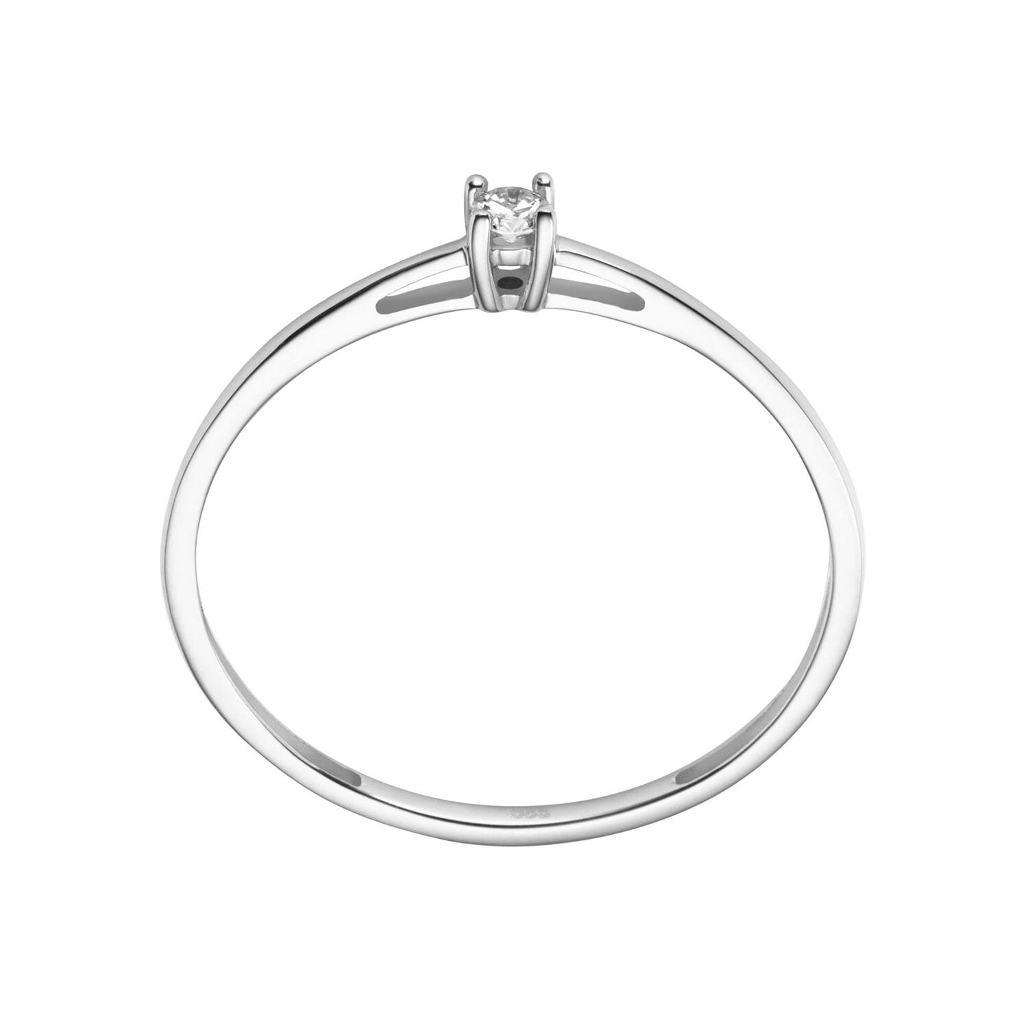  Bagues - Solitaire Moderne - 0.05ct