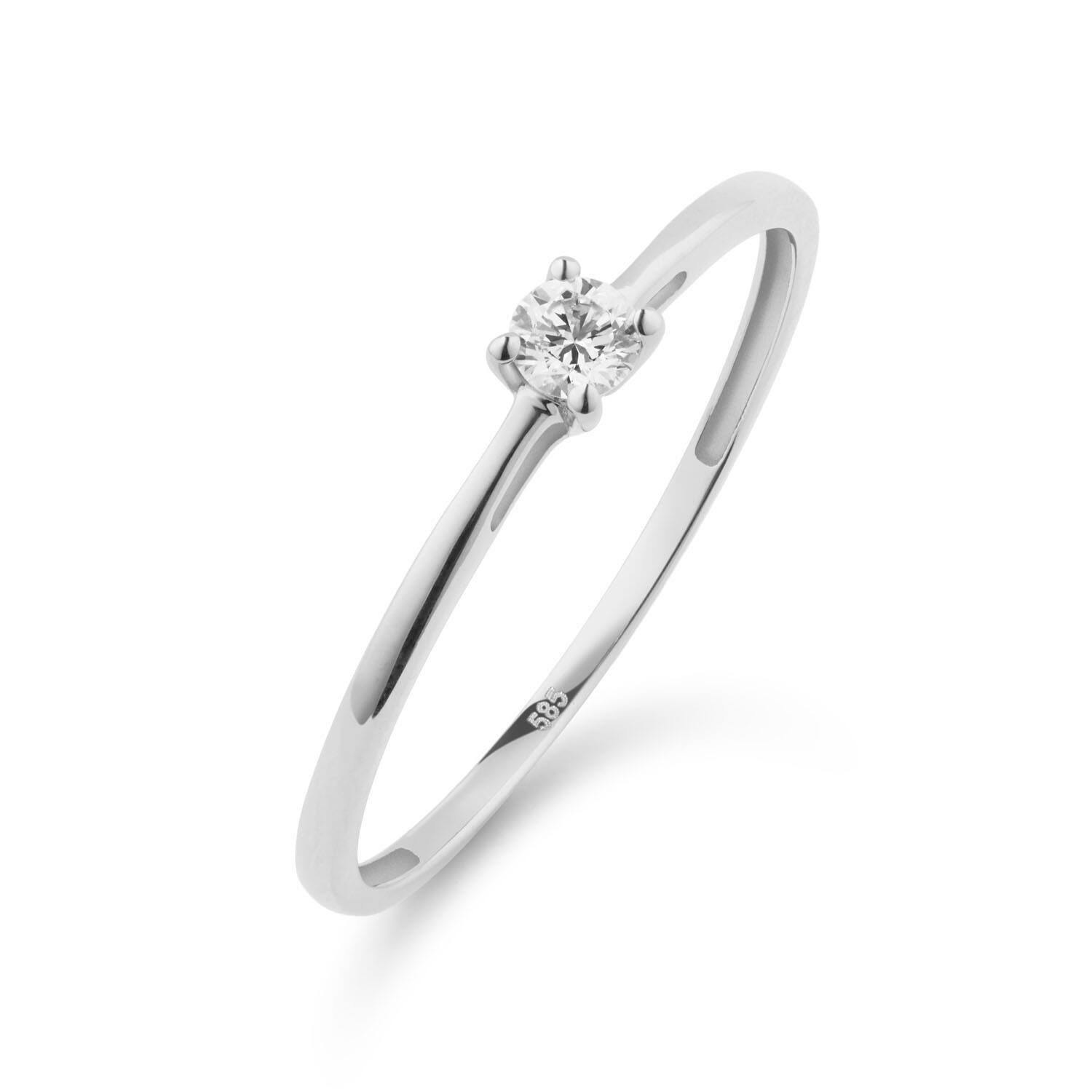 Ringen - Solitaire Moderne - 0.1ct