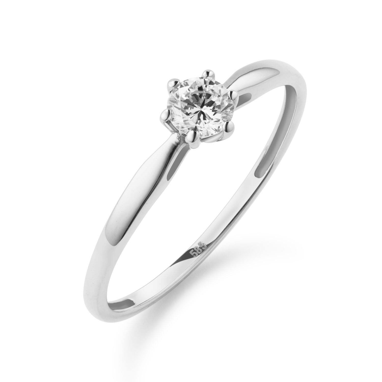  Bagues - Solitaire Classique - 0.3ct