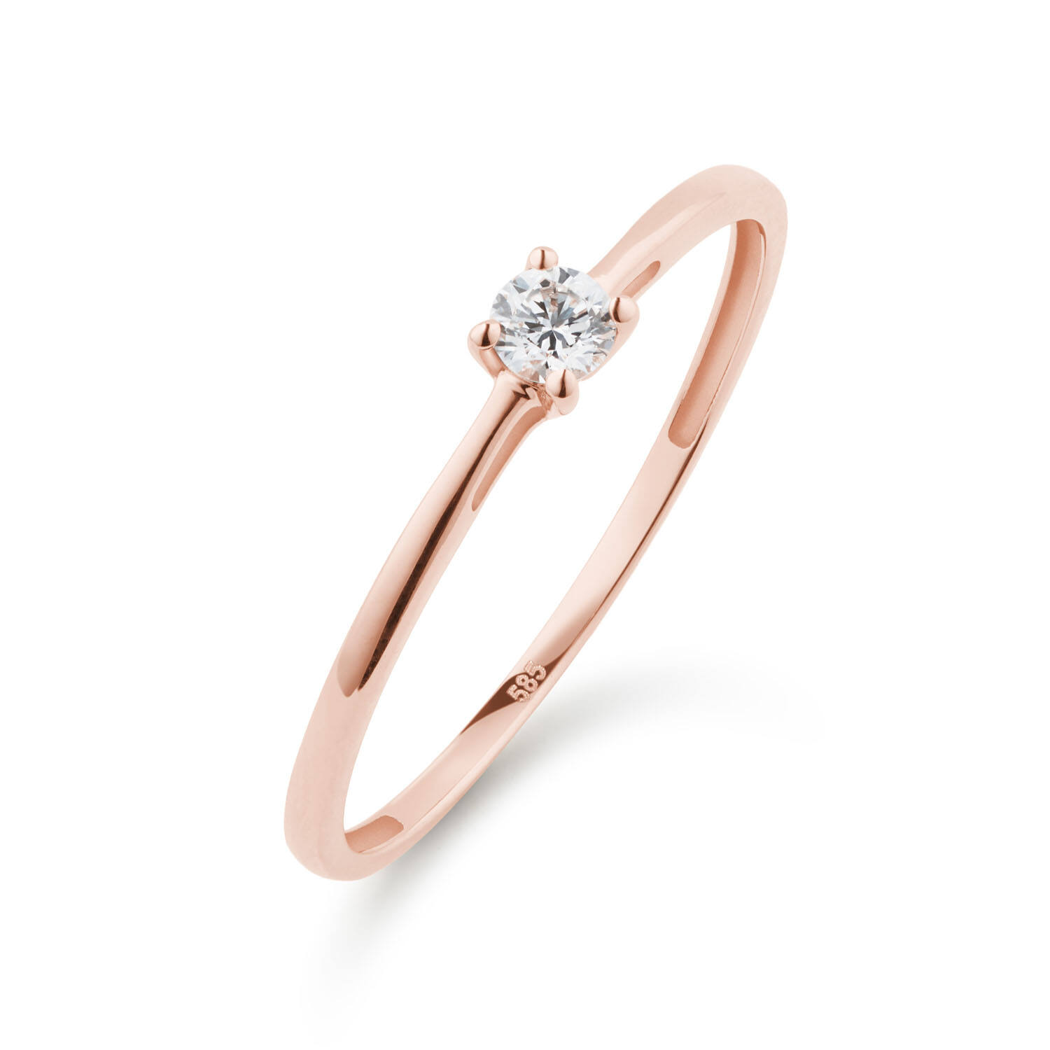  Ringe - Solitaire Moderne - 0.1ct