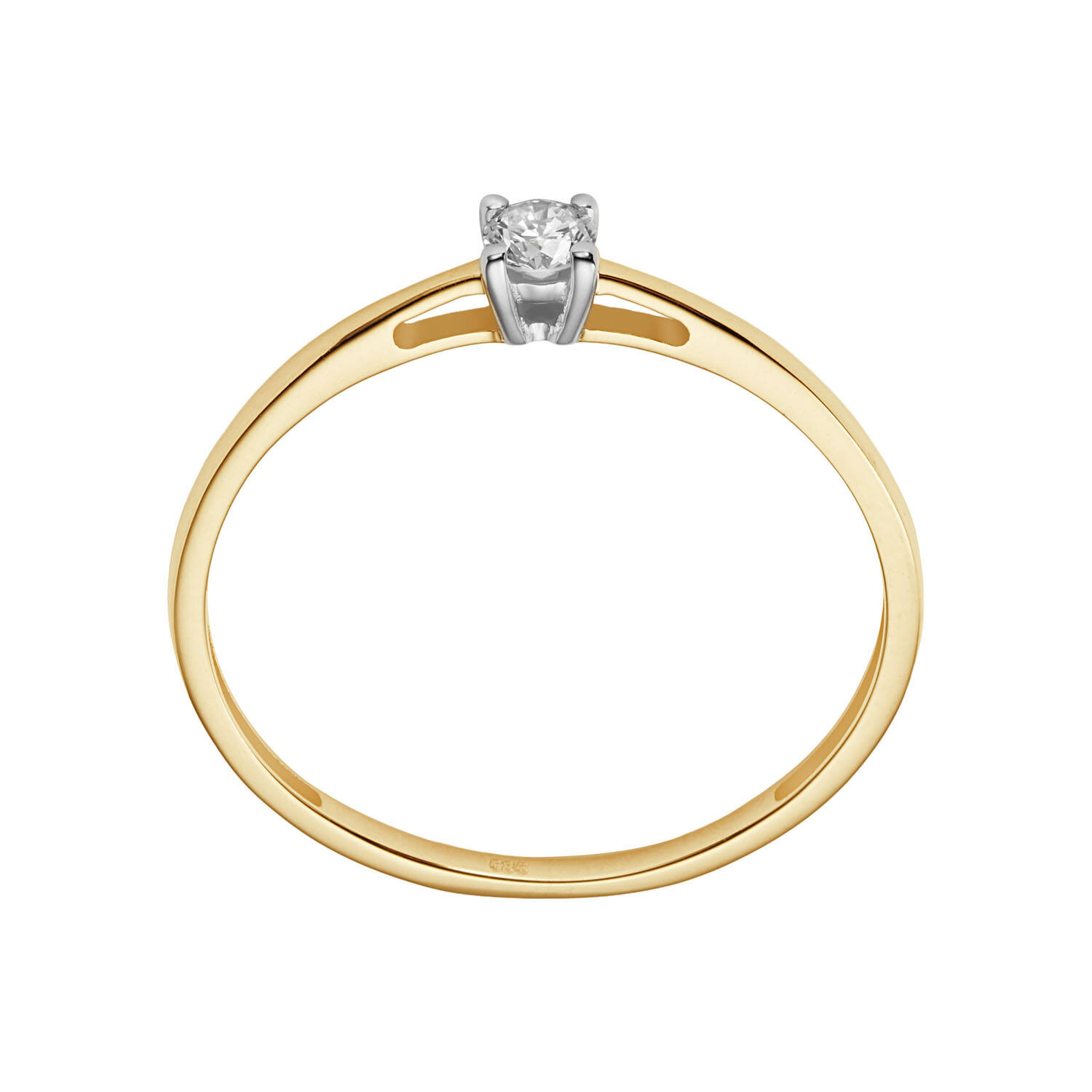  Rings - Solitaire Moderne - 0.15ct