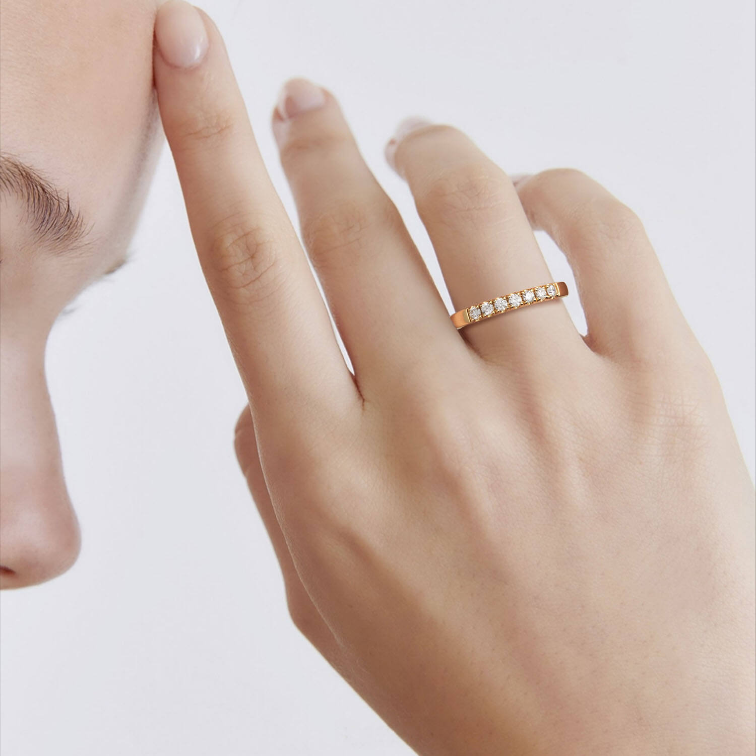  Rings with stone - Alliance - 0.35ct