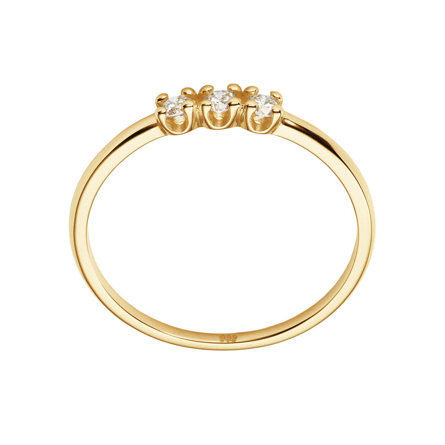  Rings with stone - Memoire - 0.15ct