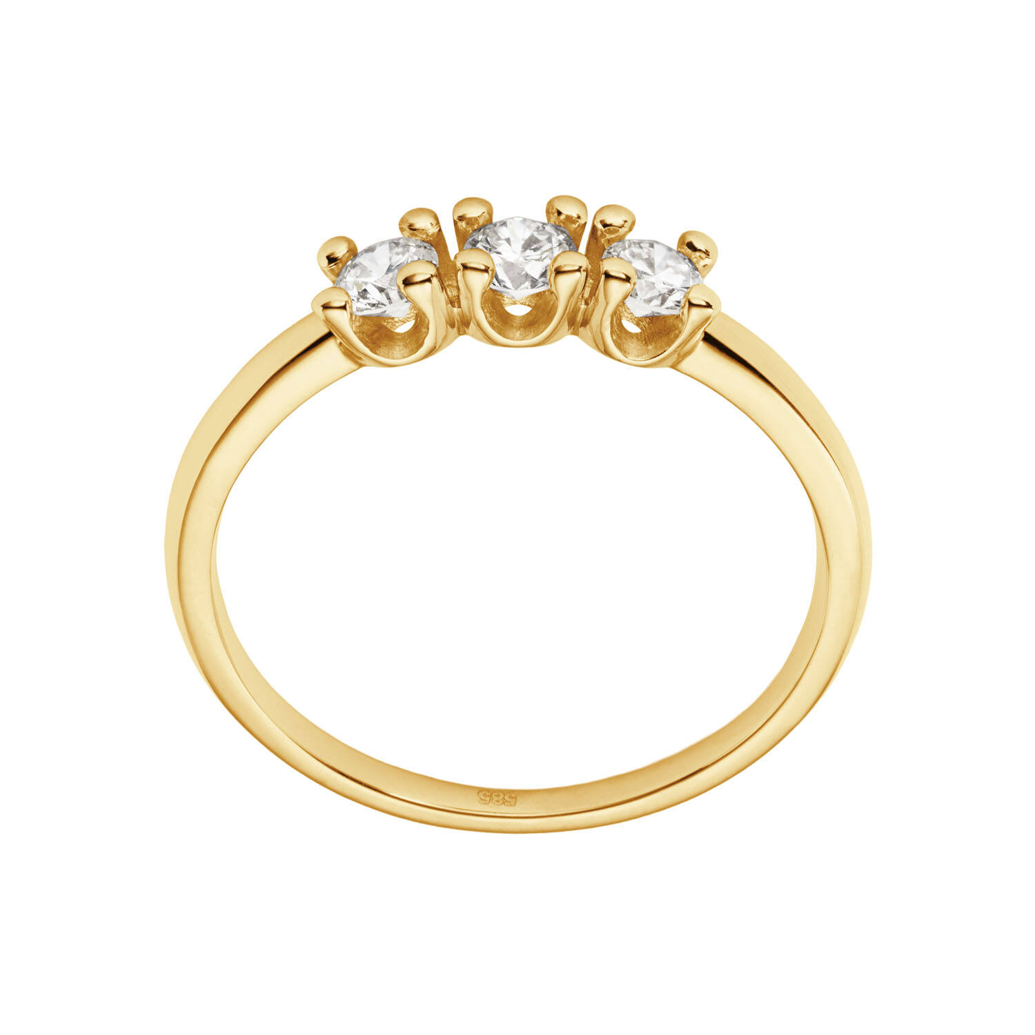  Ringen met steen - Memoire - 0.45ct
