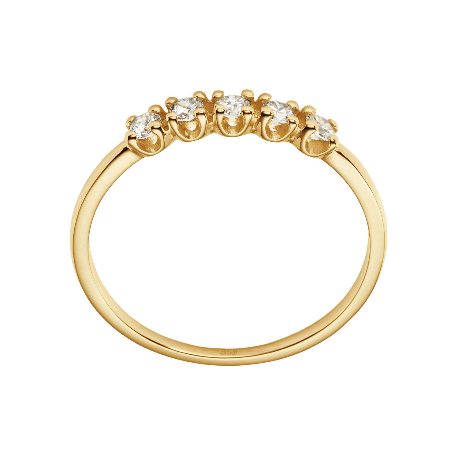  Ringe mit Stein - Memoire - 0.25ct