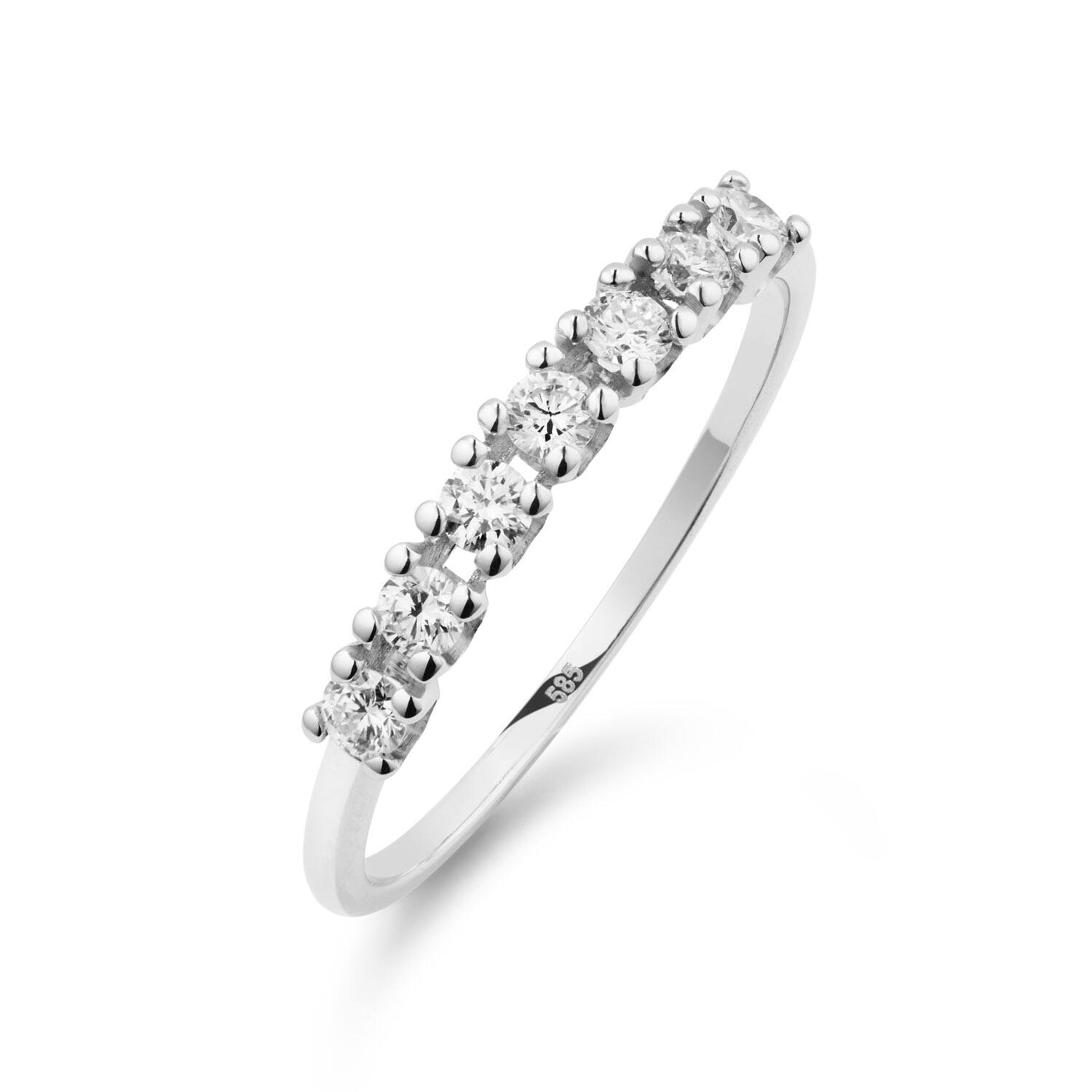  Ringen met steen - Memoire - 0.35ct