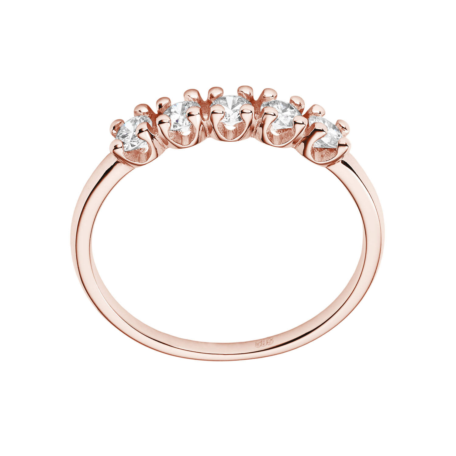  Ringe mit Stein - Memoire - 0.5ct