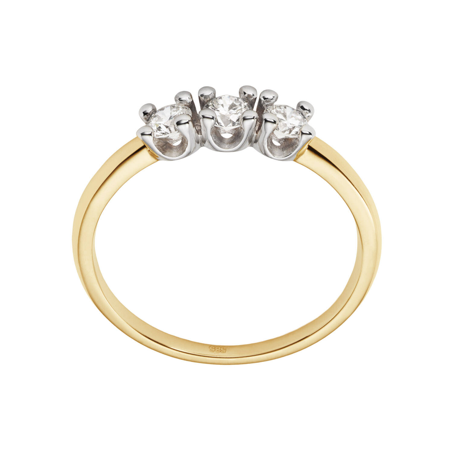  Rings with stone - Memoire - 0.45ct