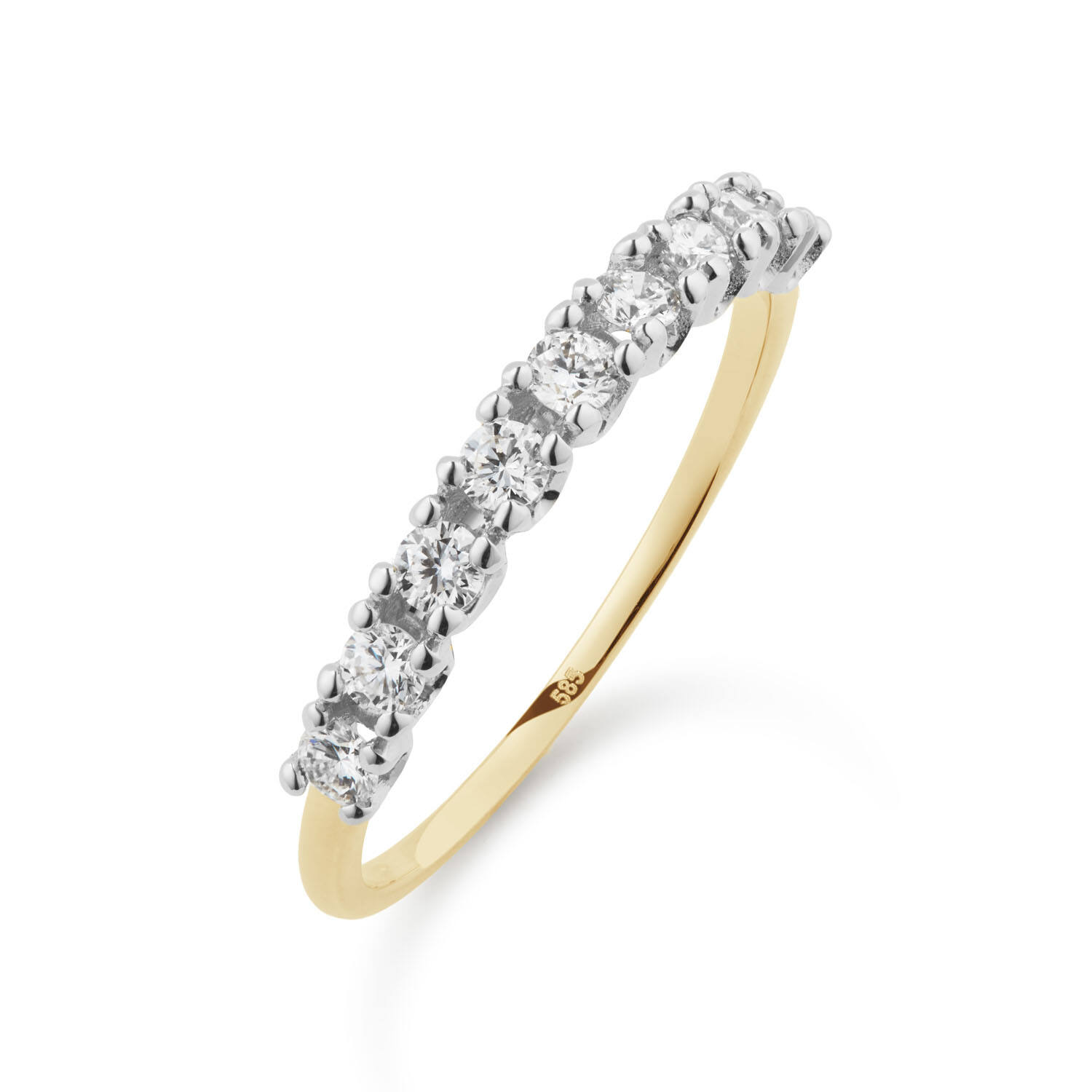  Ringen met steen - Memoire - 0.45ct