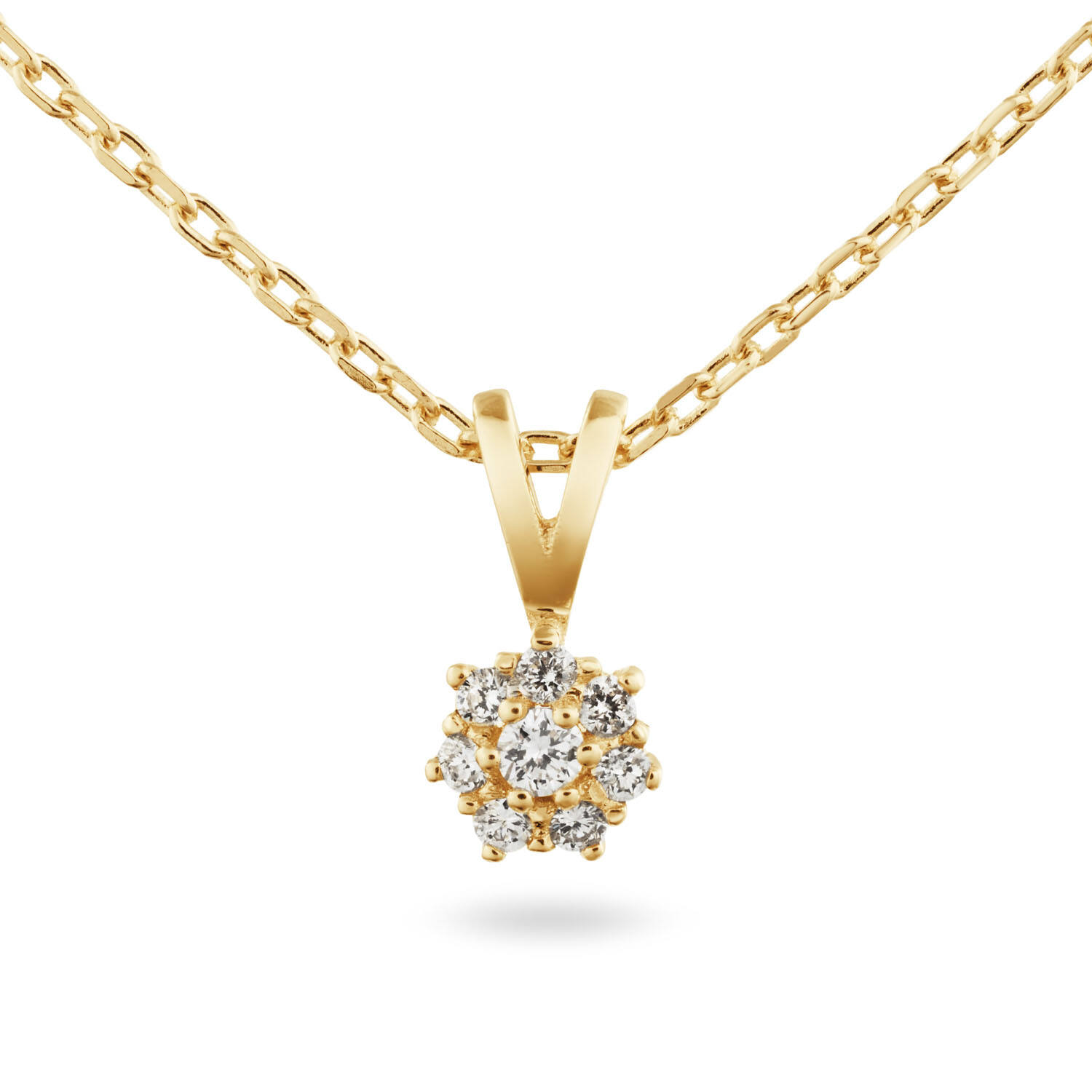  Collier - Rosette - 0.13ct
