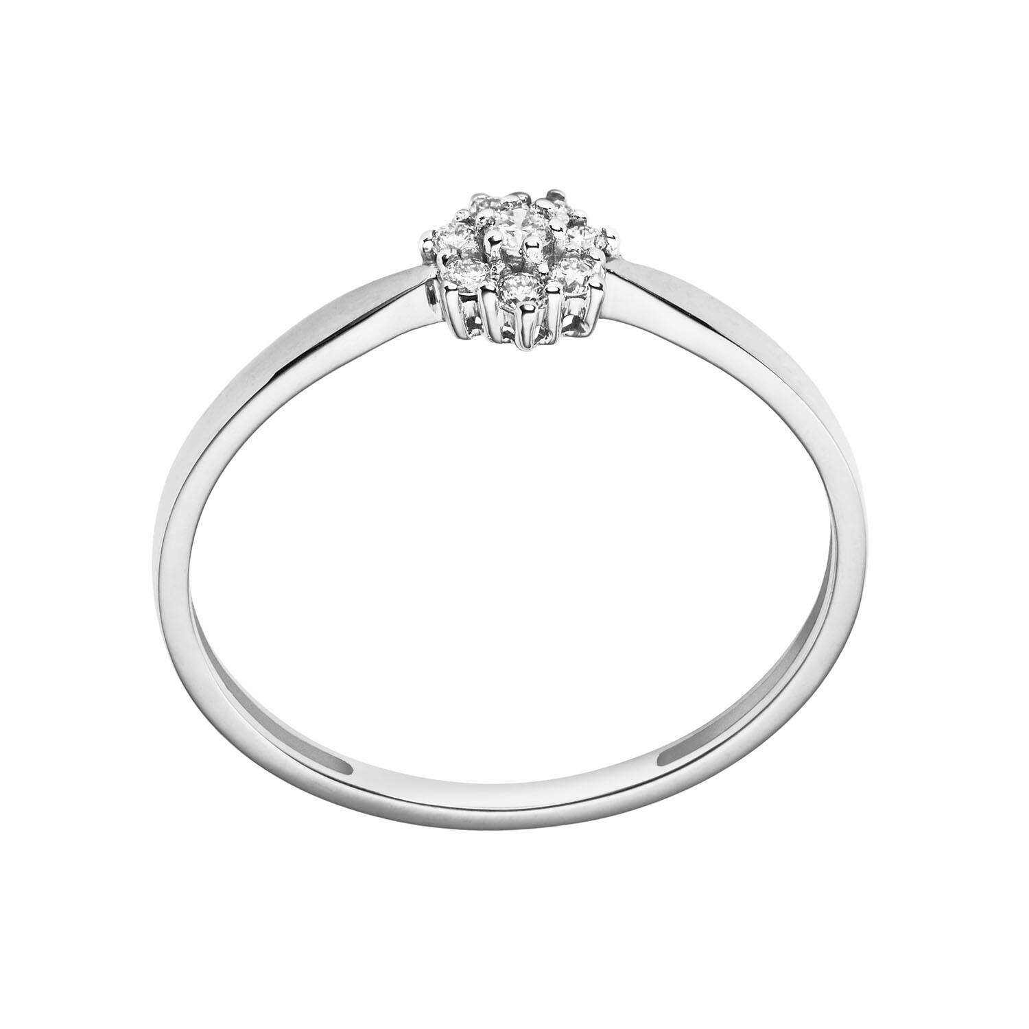 Ringe mit Stein - Rosette - 0.09ct