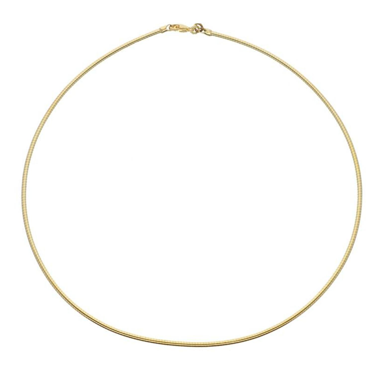  Kette - Rund - Omega - Silber - 45cm