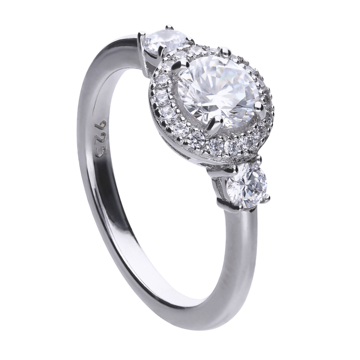 Ringe mit Stein - Zirkonia
