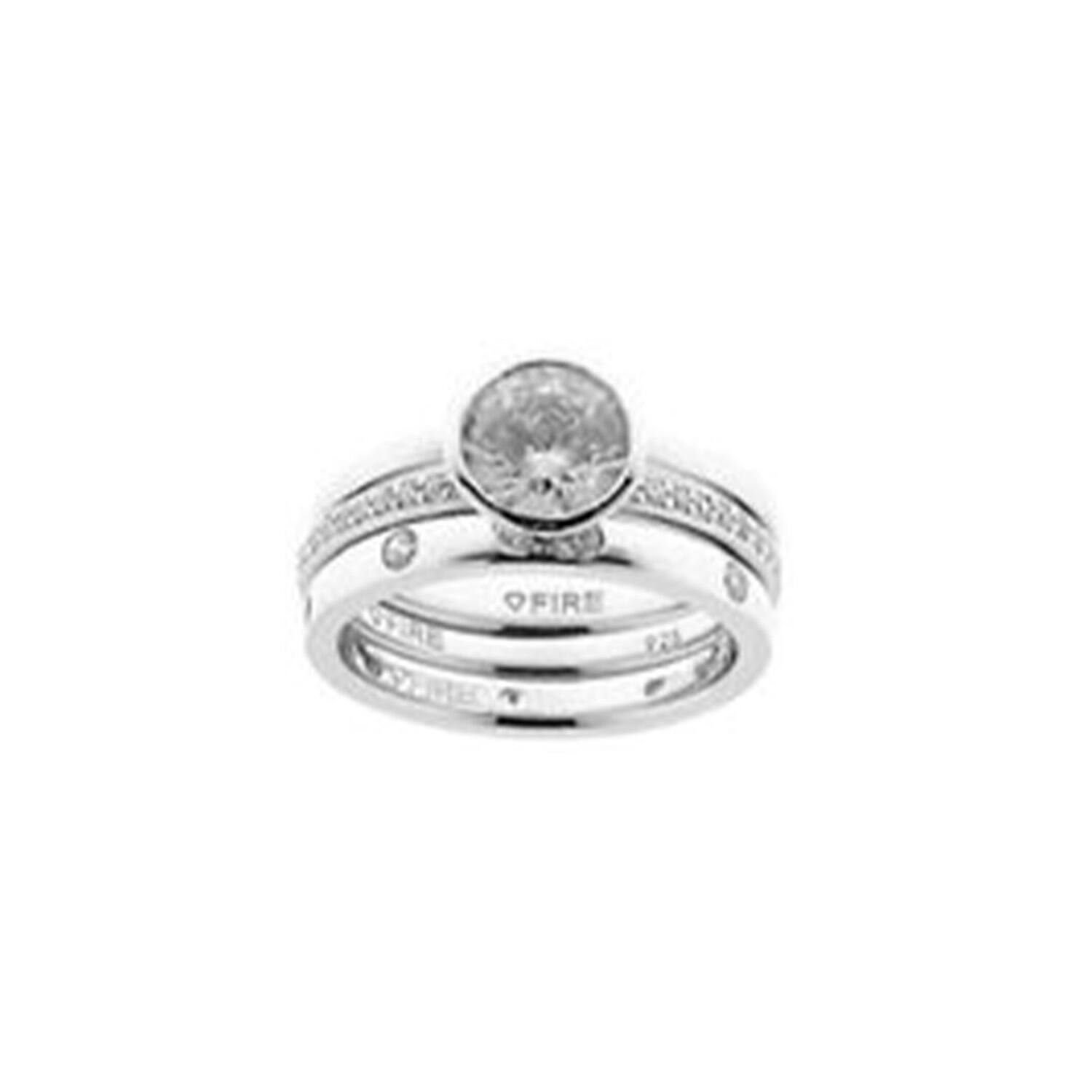  Rings with stone - Silver - Zirconia