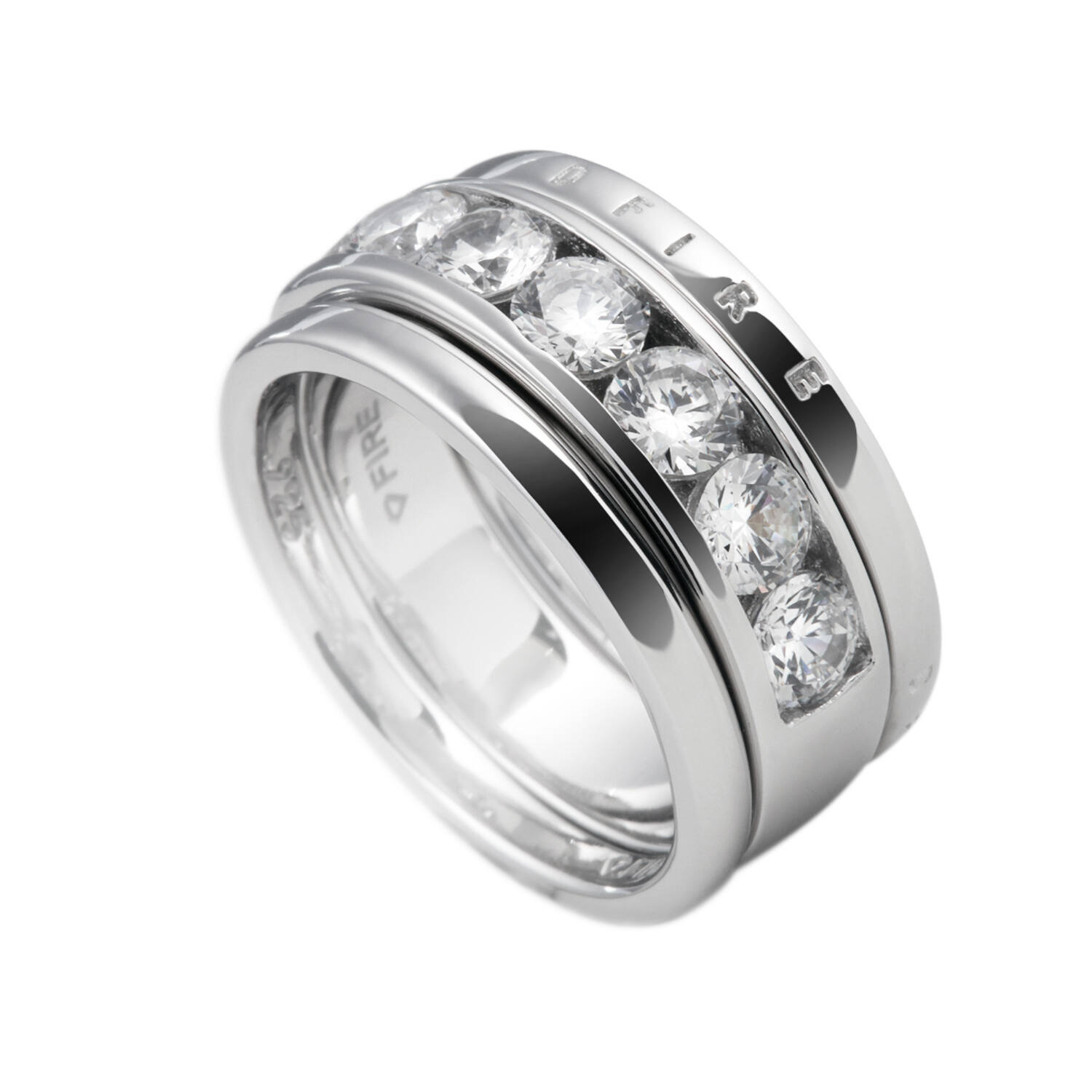  Bagues sans pierre - Argent - Zircone