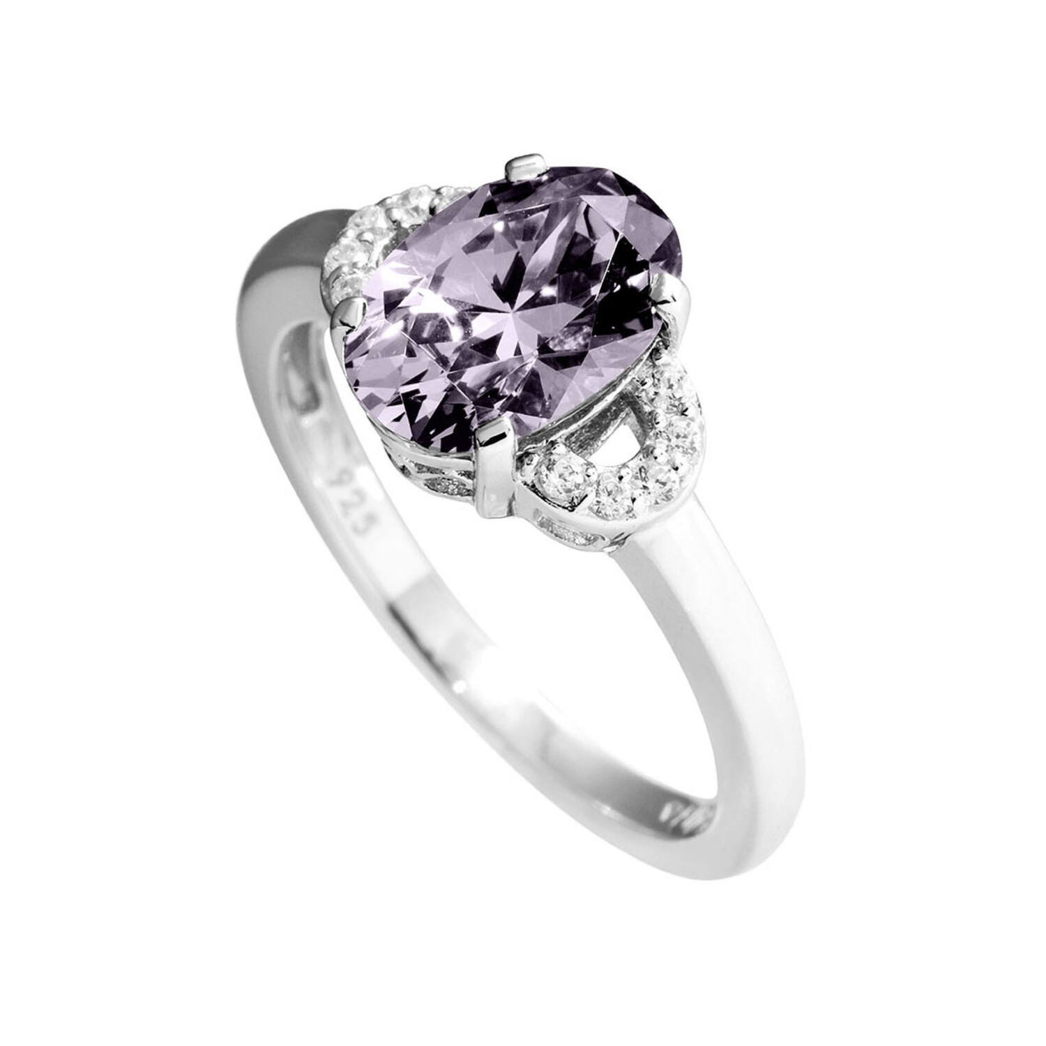  Ringe mit Stein - Silber - Zirkonia