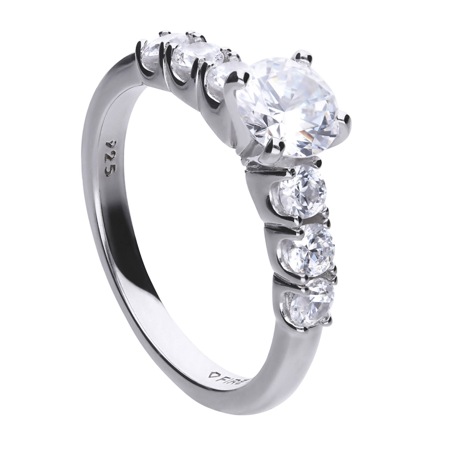  Ringe ohne Stein - Zirkonia