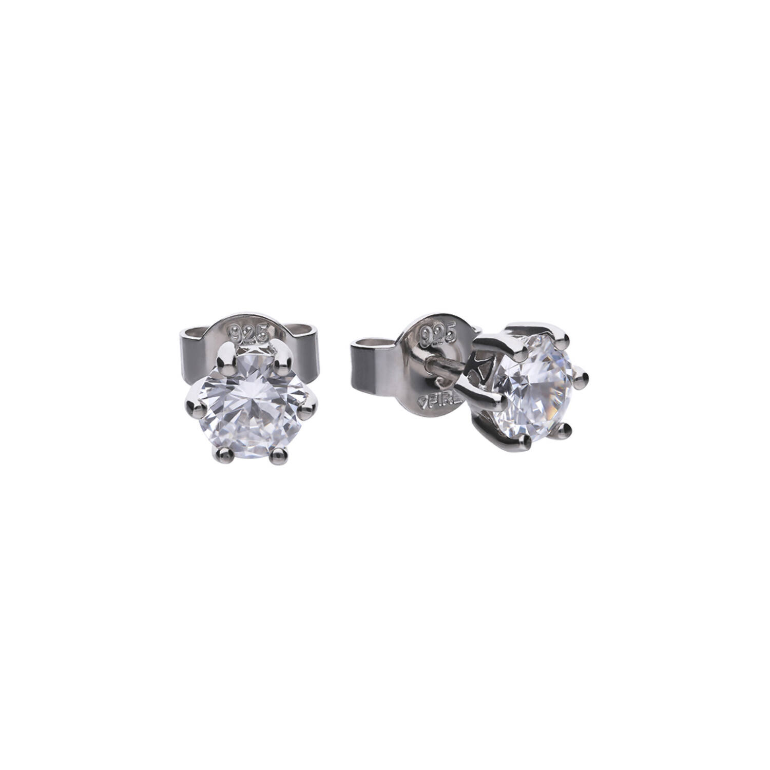  Oorstekers - Zilver - Zirkonia