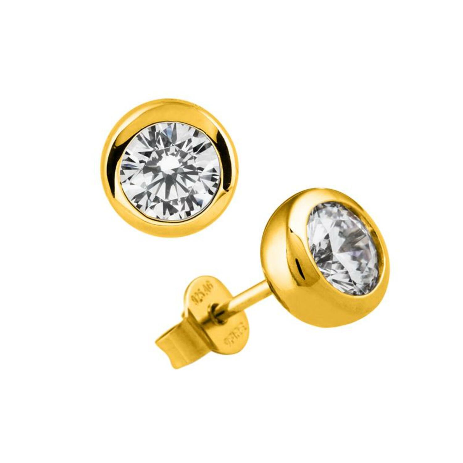  Oorstekers - Zilver - Zirkonia