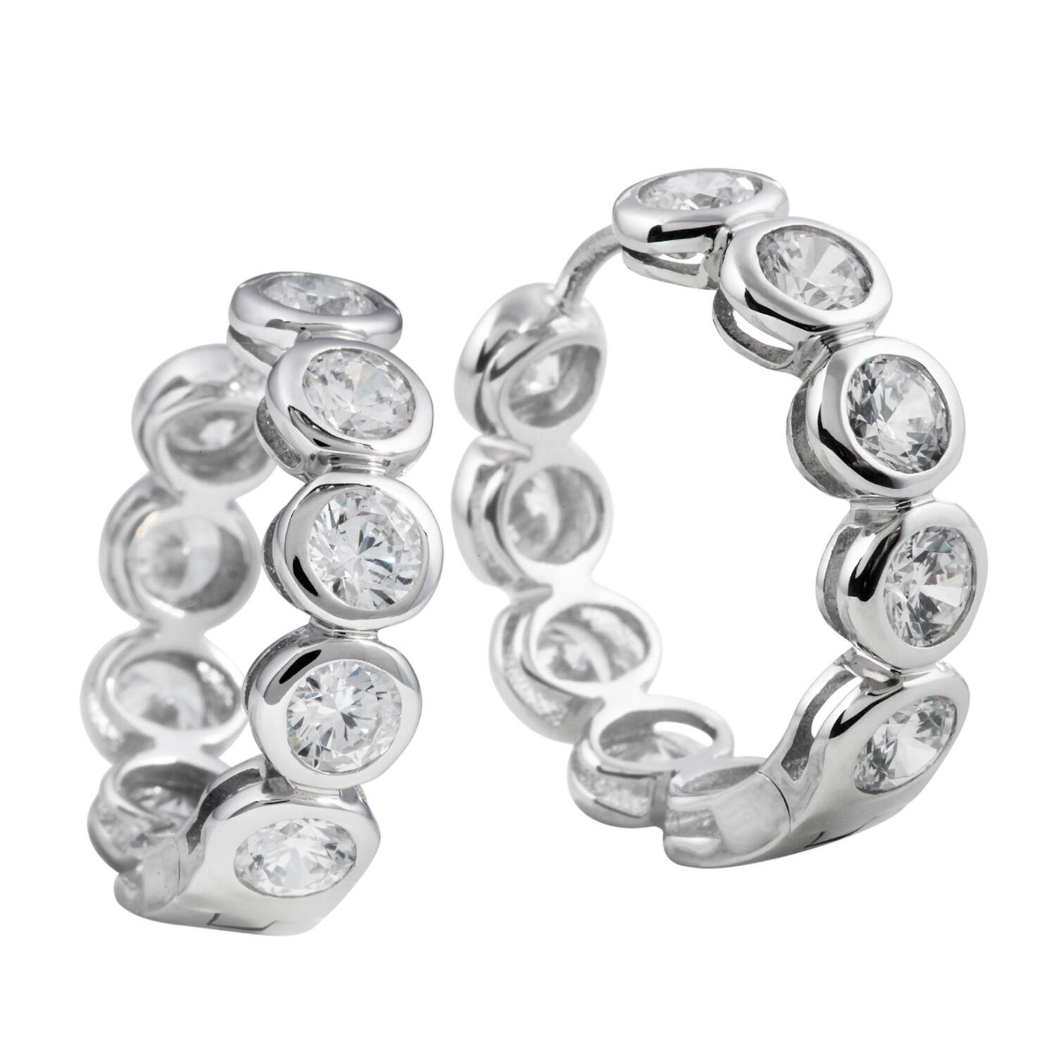  Créoles - Argent - Zircone