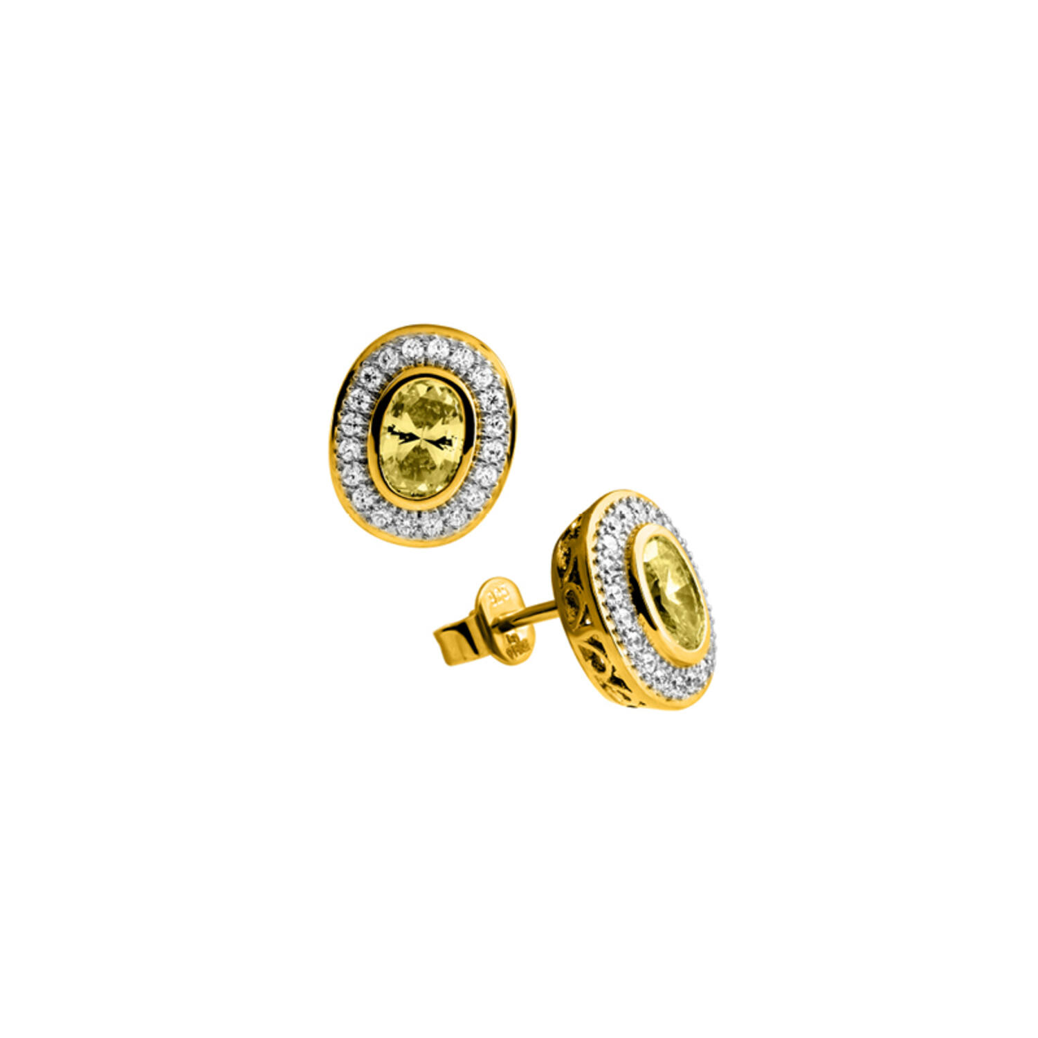  Oorstekers - Zilver - Zirkonia