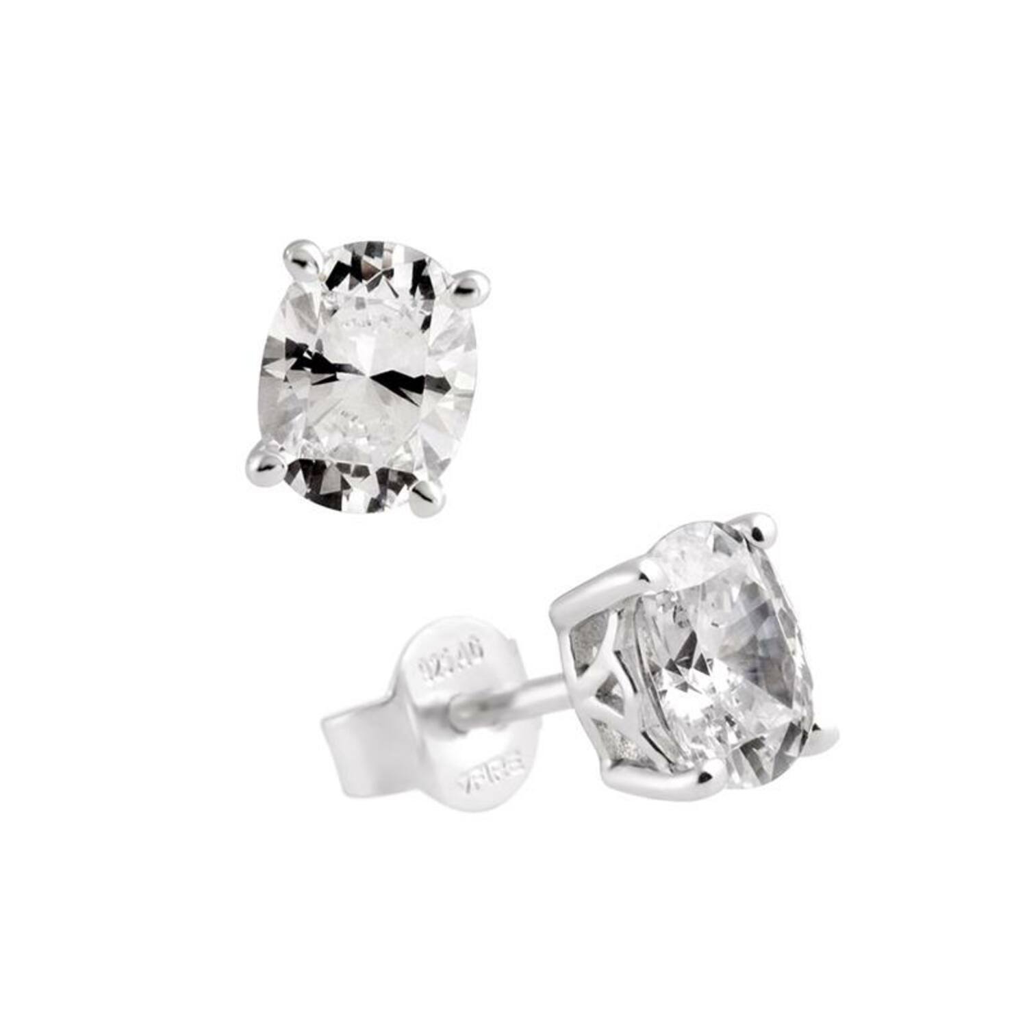  Ear studs - Silver - Zirconia