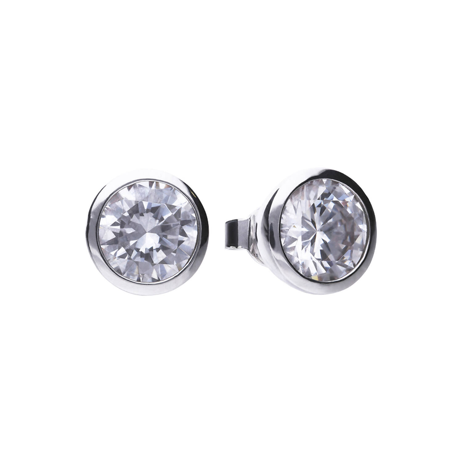  Oorstekers - Zilver - Zirkonia