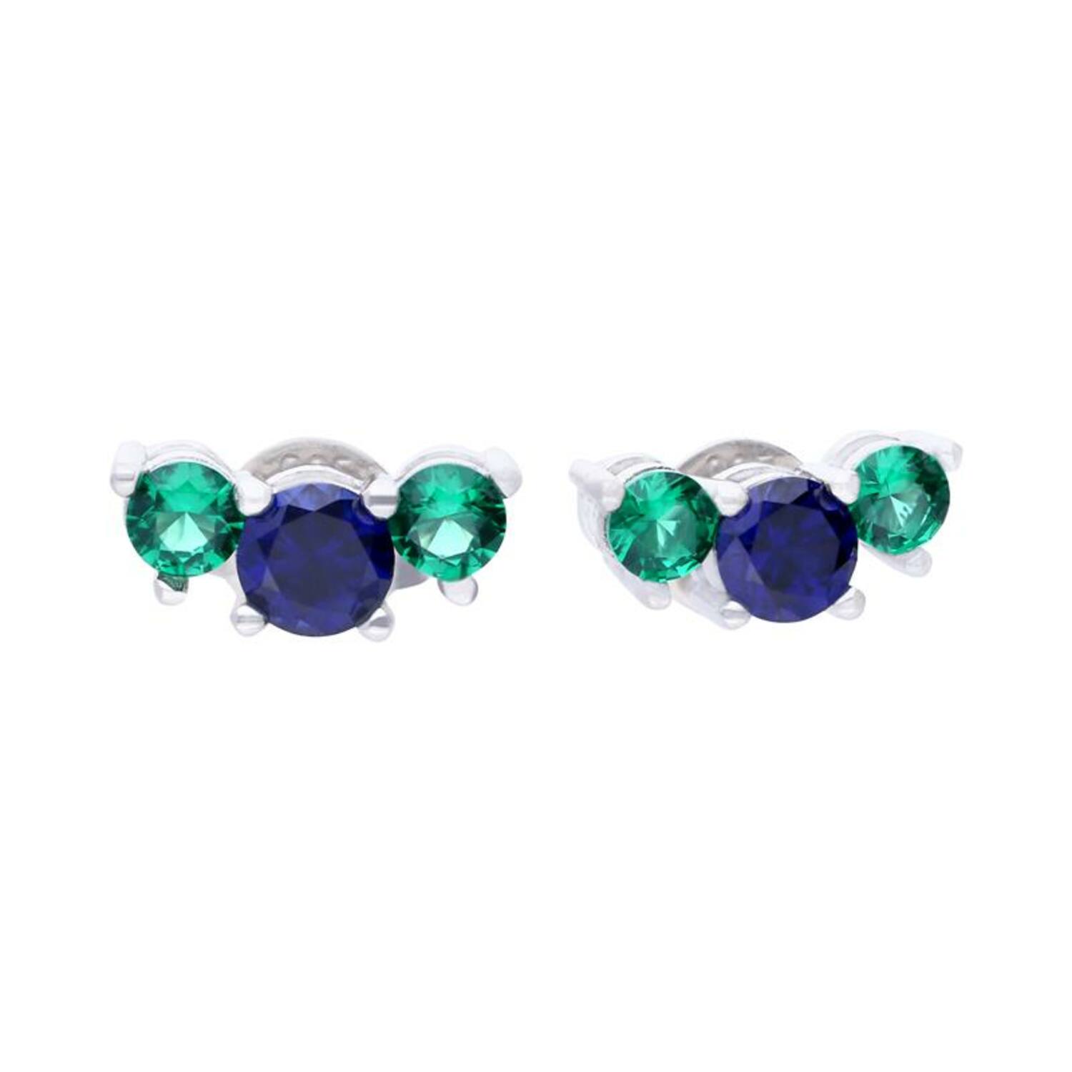  Ear studs - Silver - Zirconia