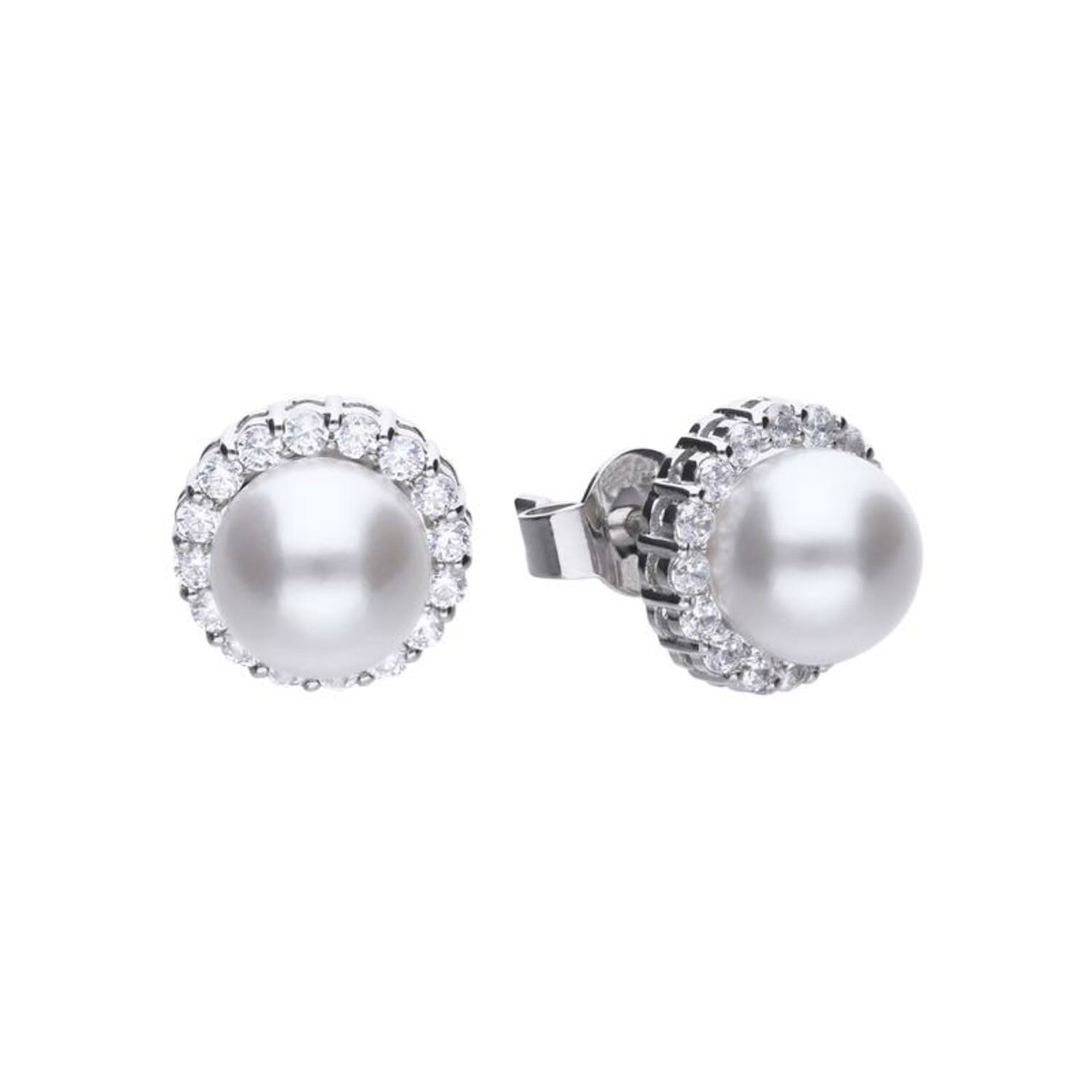  Oorstekers - Zilver - Zirkonia