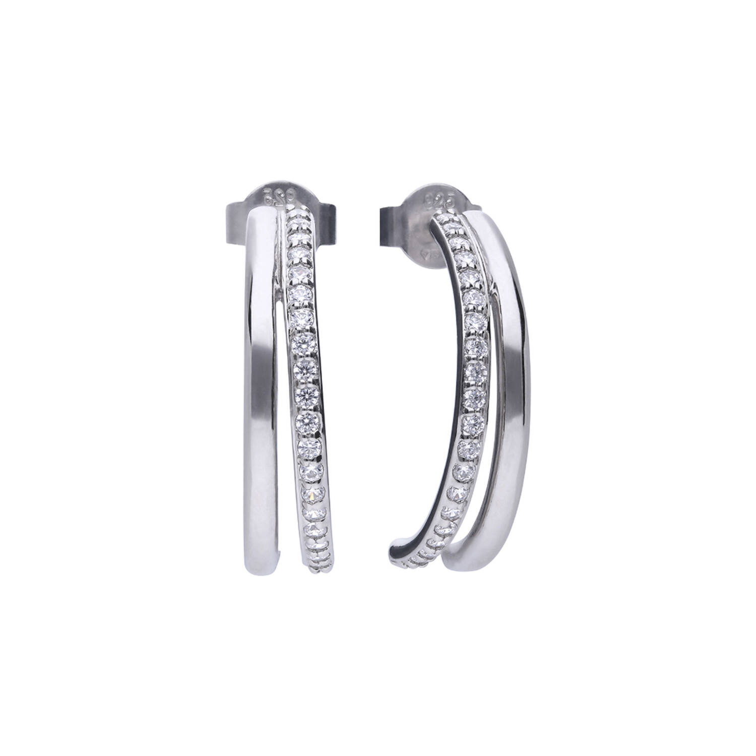  Créoles - Argent - Zircone
