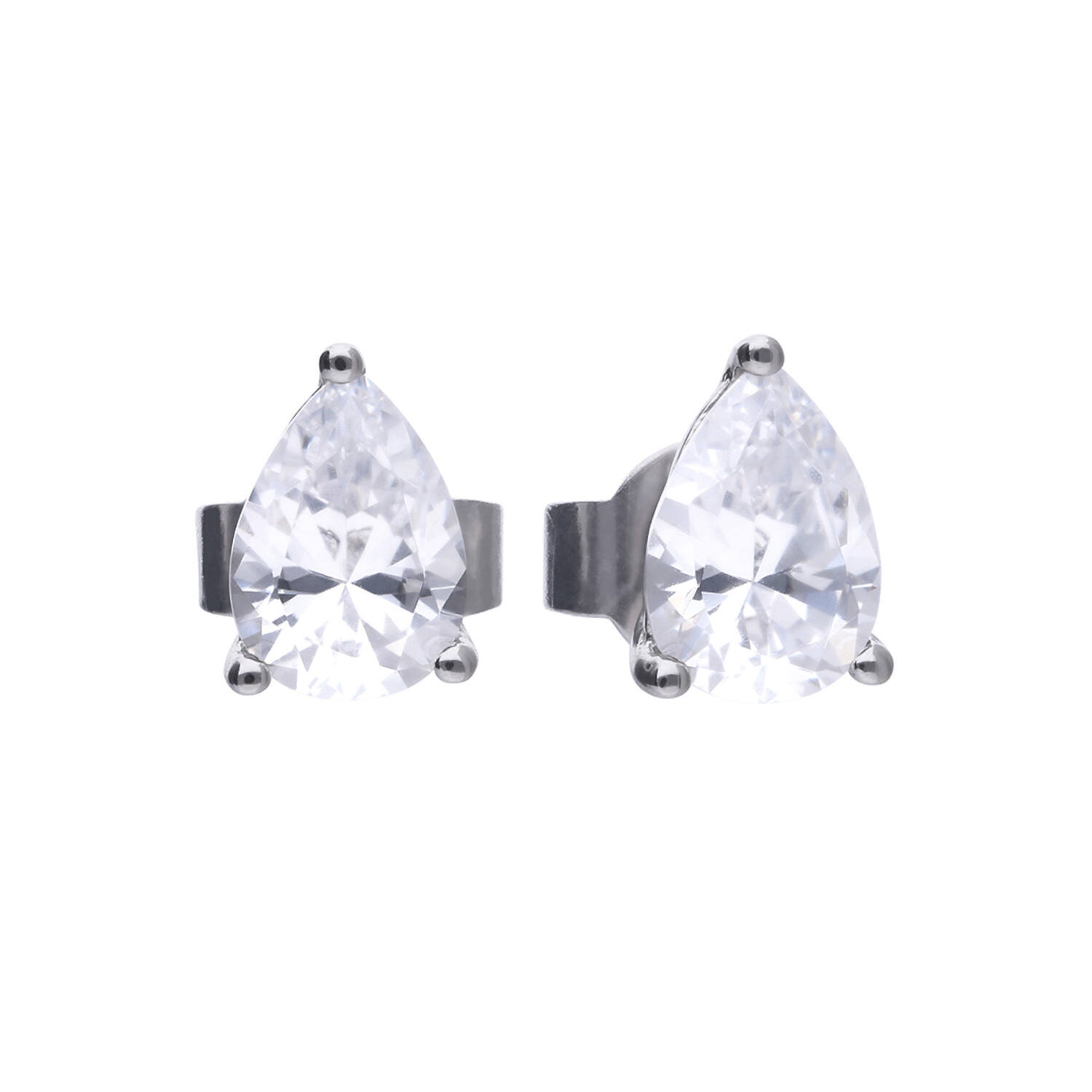  Oorstekers - Zilver - Zirkonia