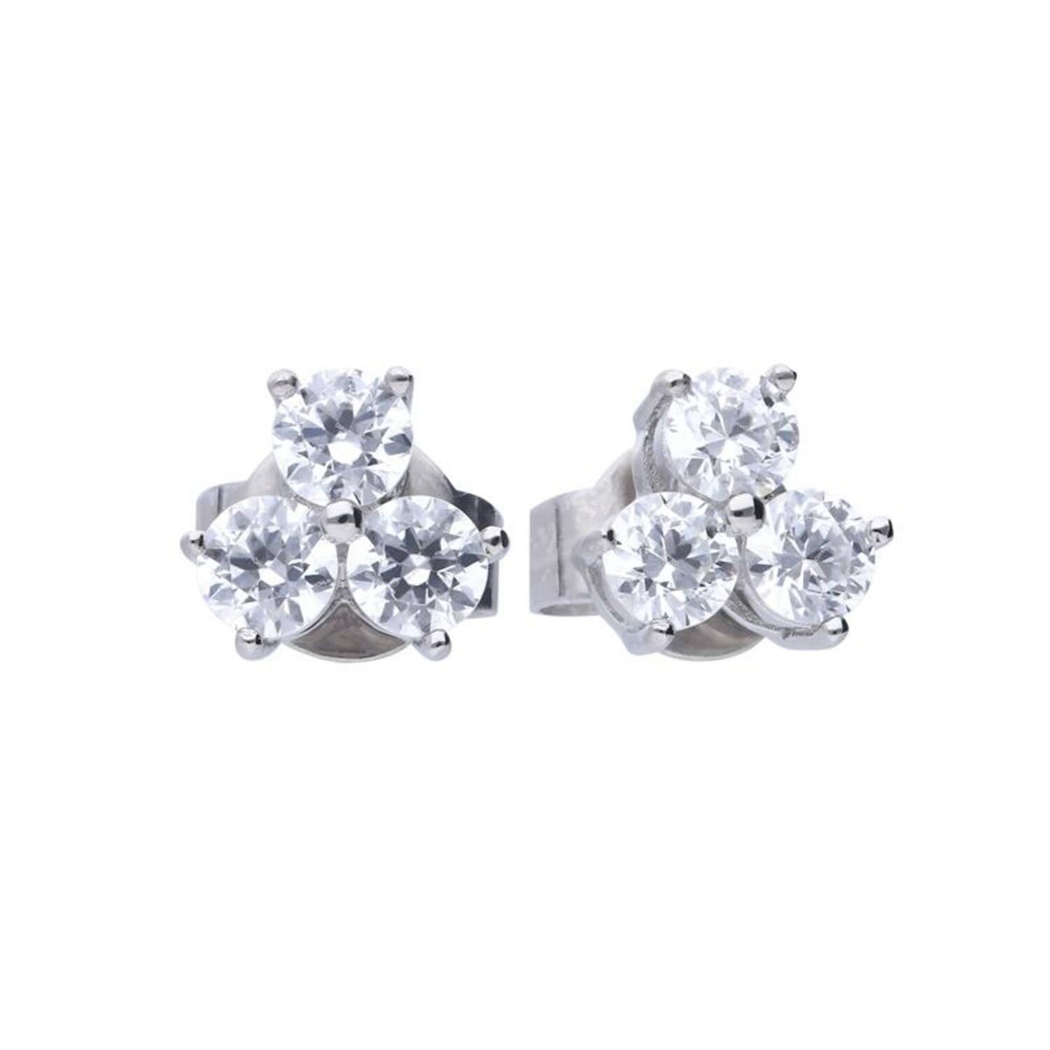  Ear studs - Silver - Zirconia