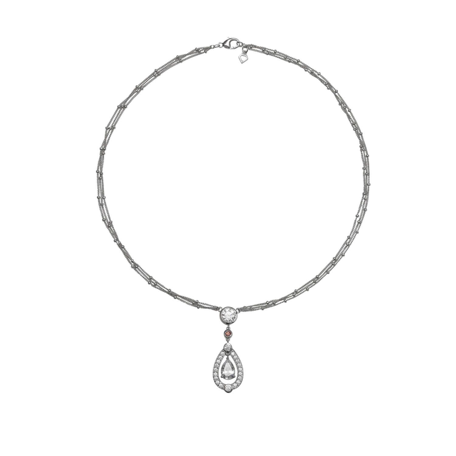  Colliers à pendentif - Argent - Zircone